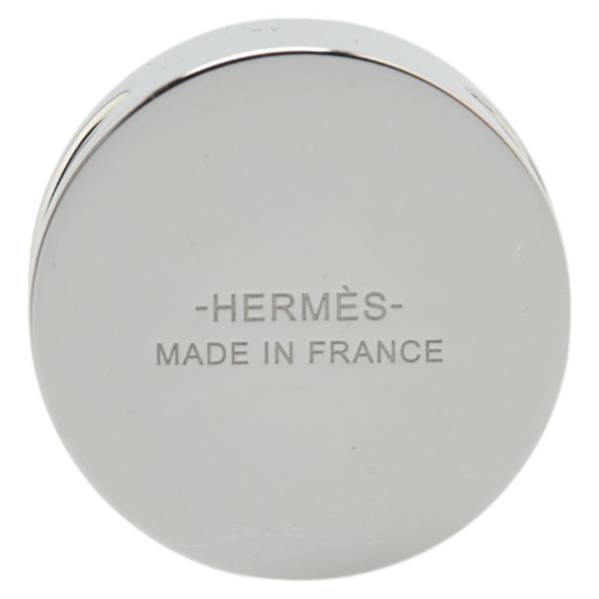 Hermes Collier de Chien scarf ring in silver metal for women.