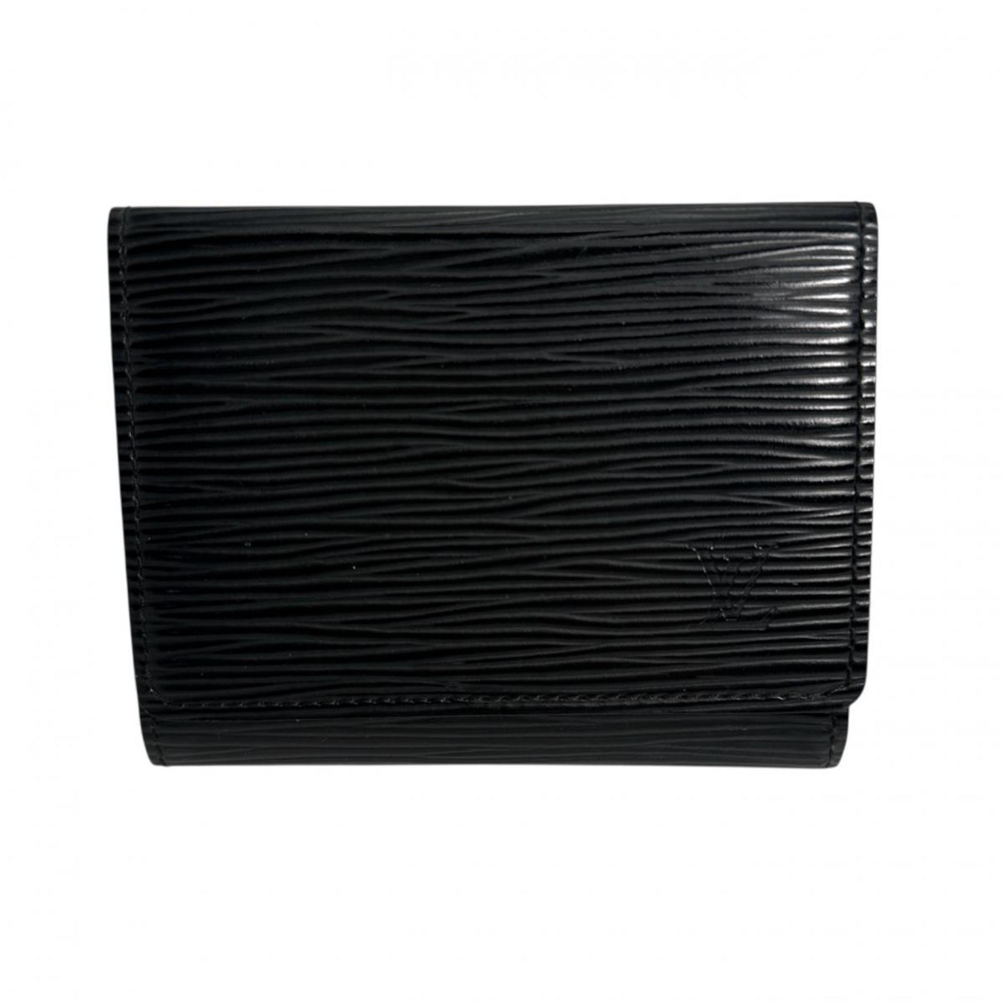 Louis Vuitton LOUIS VUITTON Business Card Holder/Card Case Holder Epi Envelope Carte de Visite Leather M56582 Noir