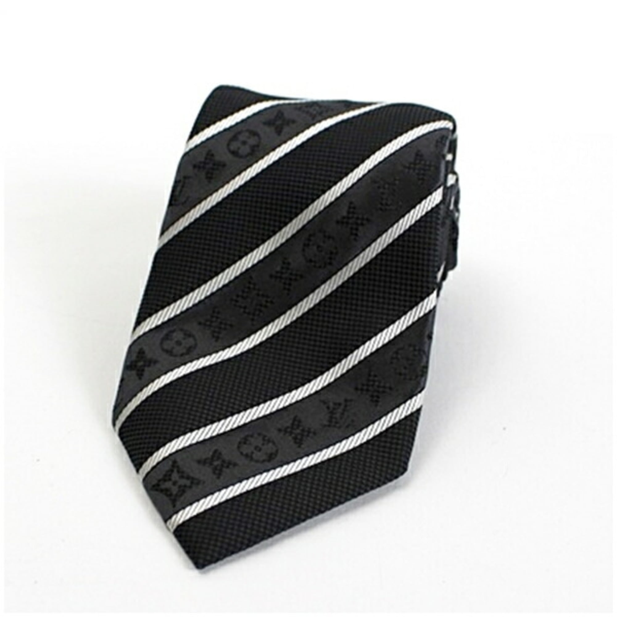 Louis Vuitton Silk Tie Monogram Stripe LOUIS VUITTON Men’s