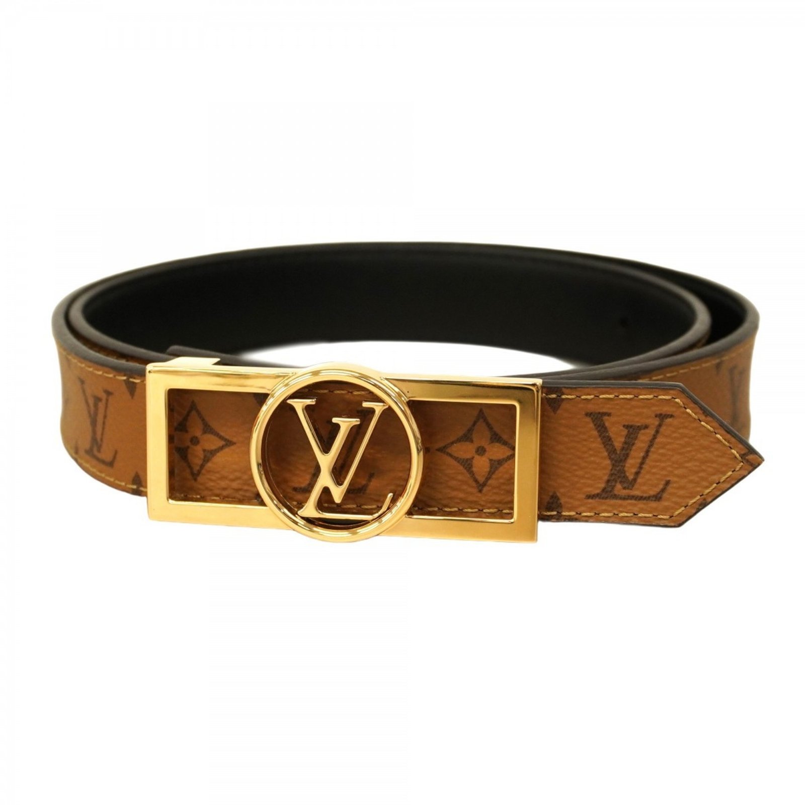 Louis Vuitton Monogram Reverse Santur Dauphine Belt M0203 Brown Men’s/Women’s