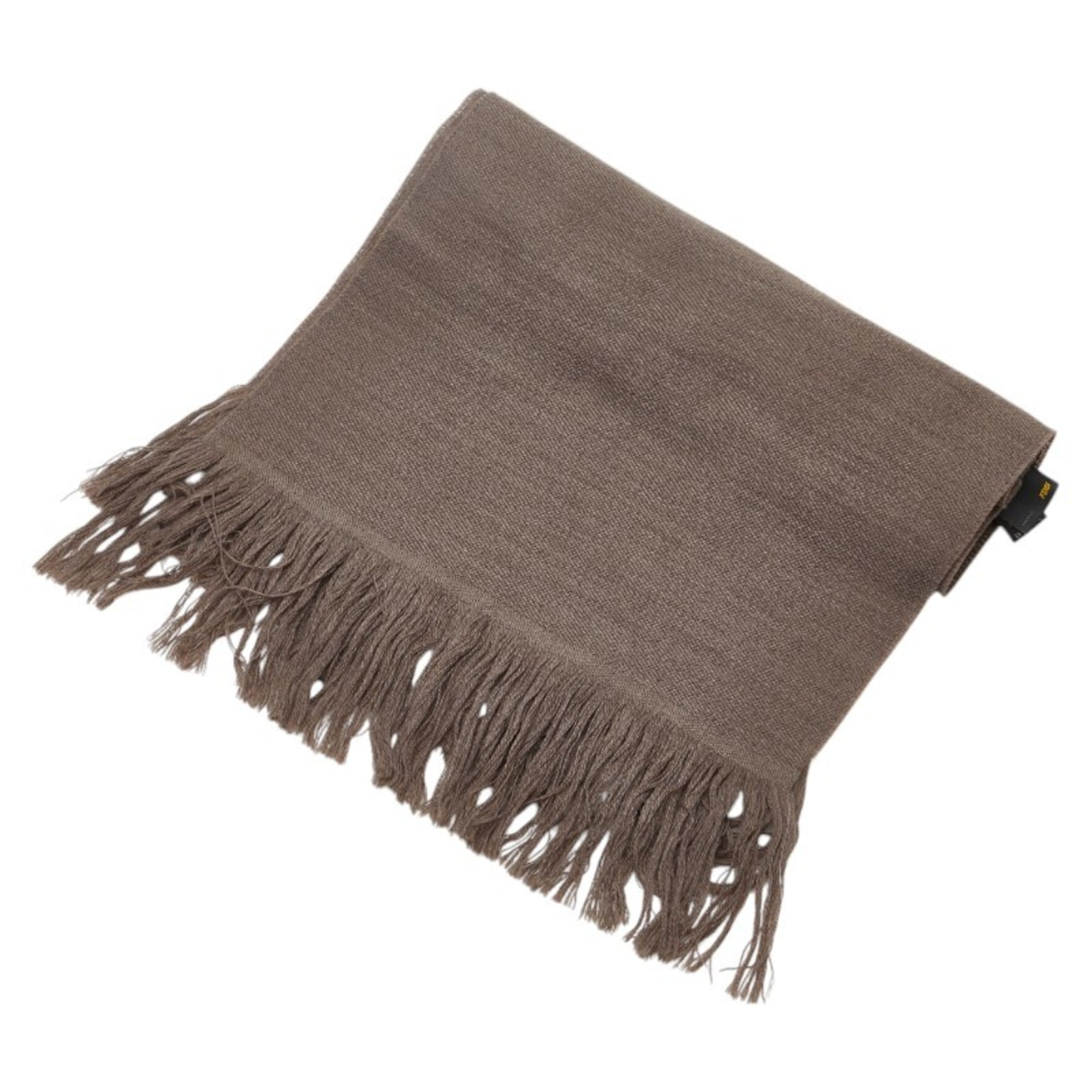 FENDI FF pattern scarf brown wool women’s