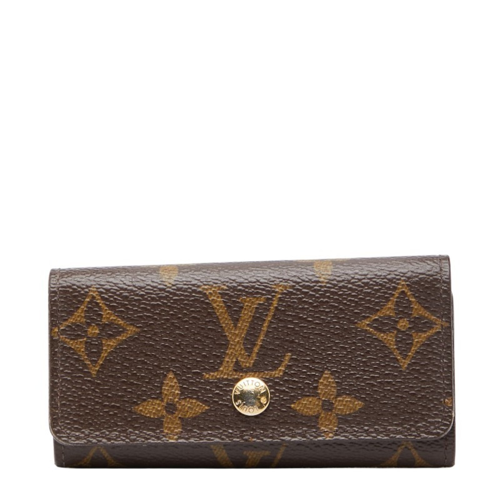 Louis Vuitton Monogram Multicle 4 Key Case M69517 Brown Leather Women’s LOUIS VUITTON