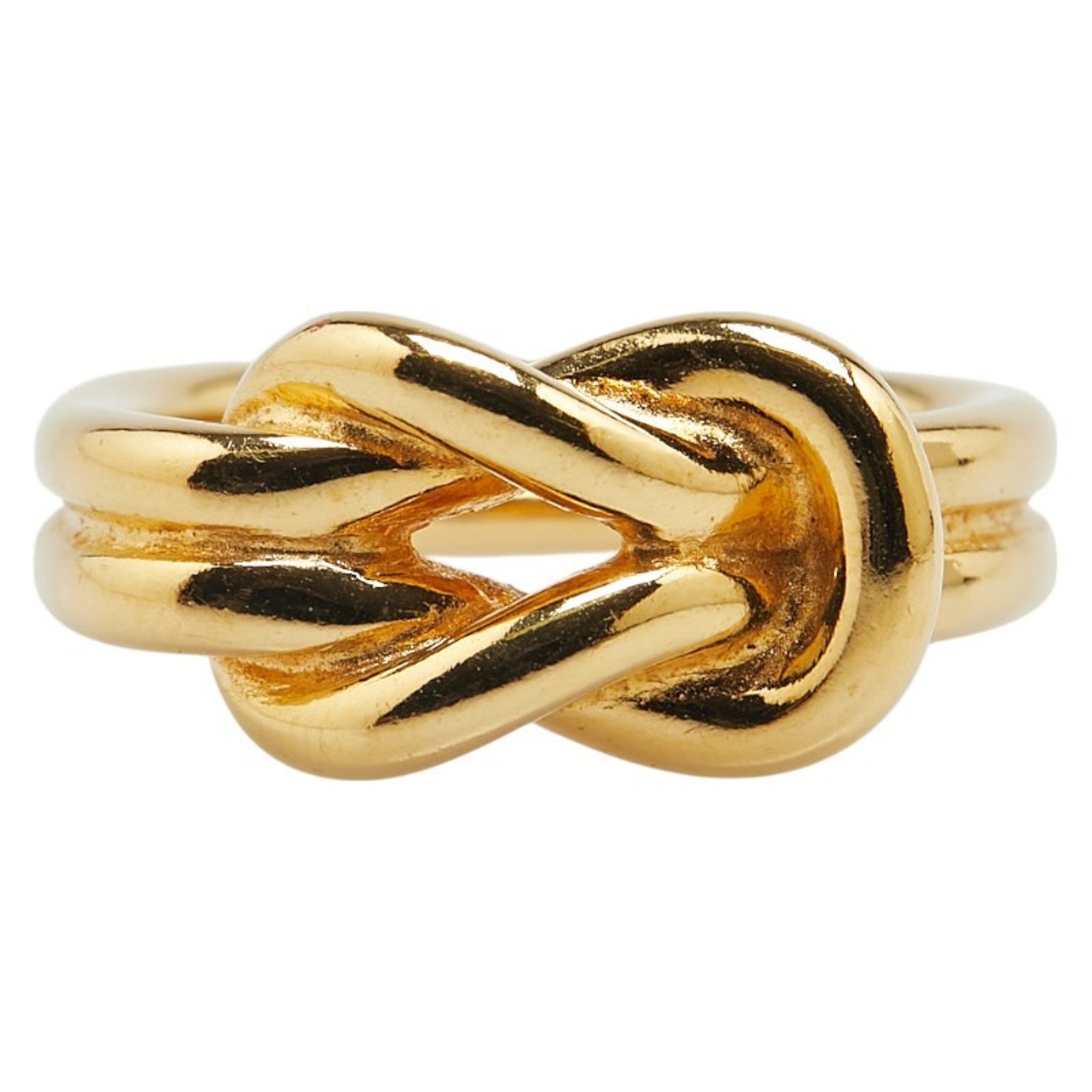 Hermes Atame Scarf Ring, Gold Plated, Women’s, HERMES