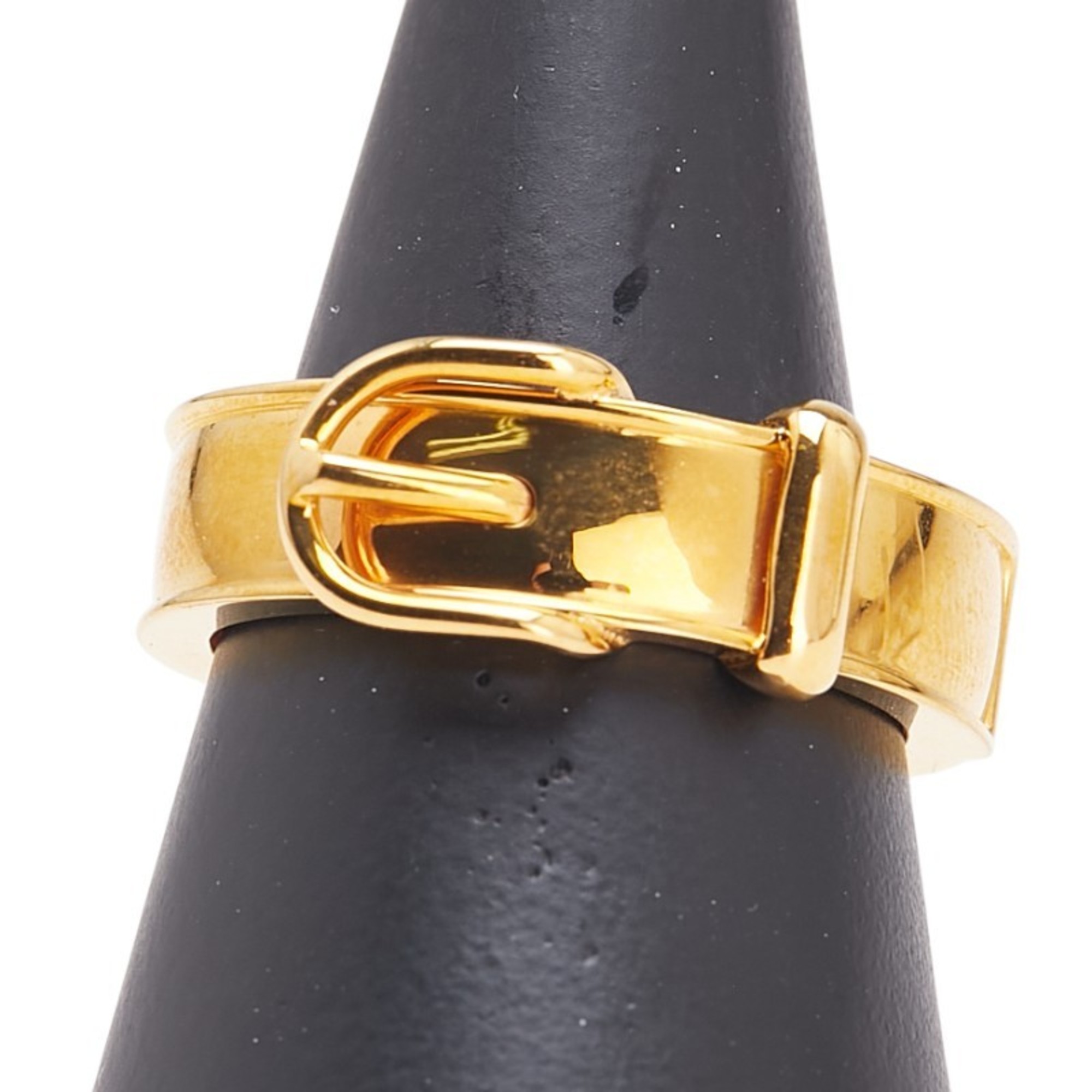 HermÃ¨s Boucle Cellier Scarf Ring, Gold Plated, Women’s, HERMES