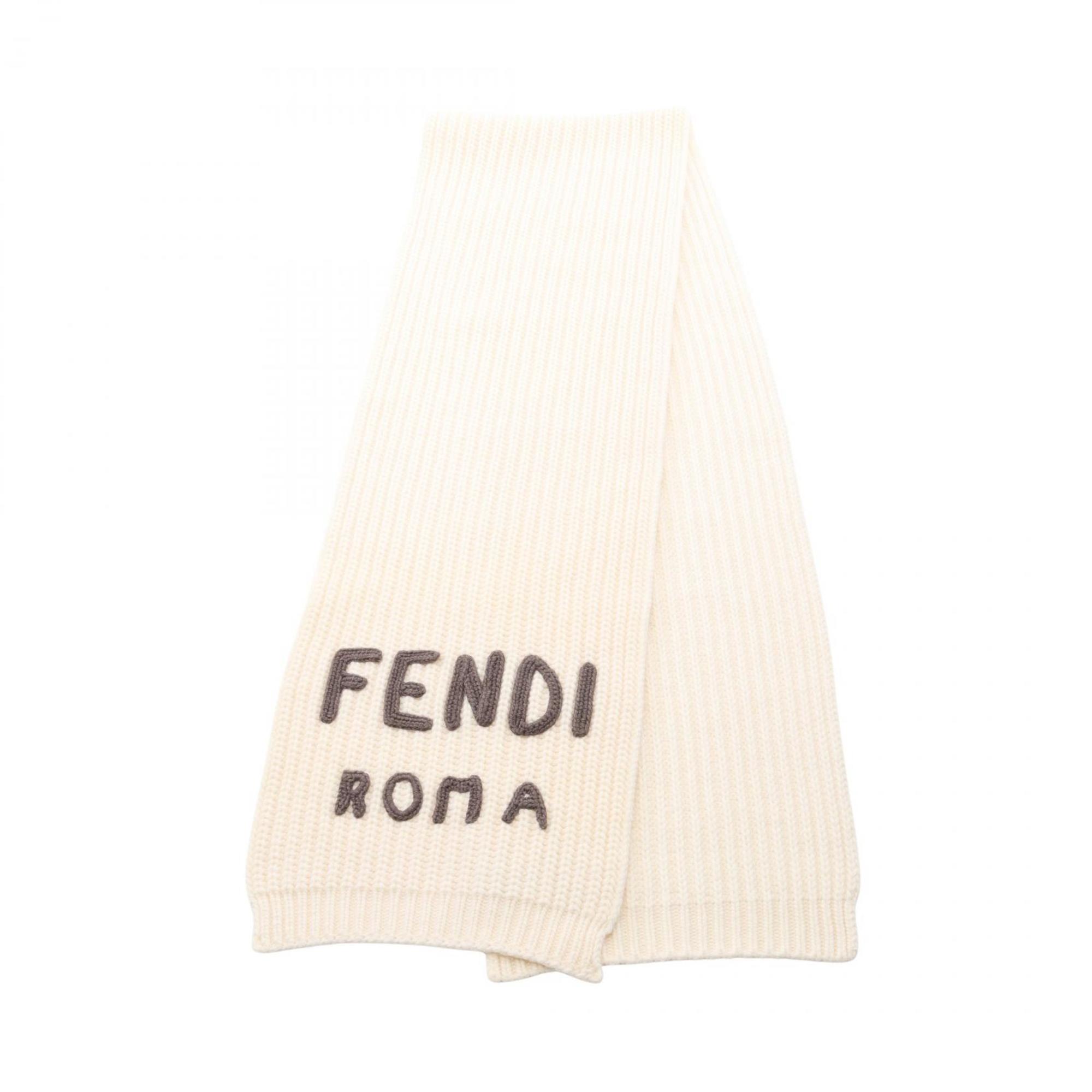 Fendi FENDI scarf, wool, women’s, ivory