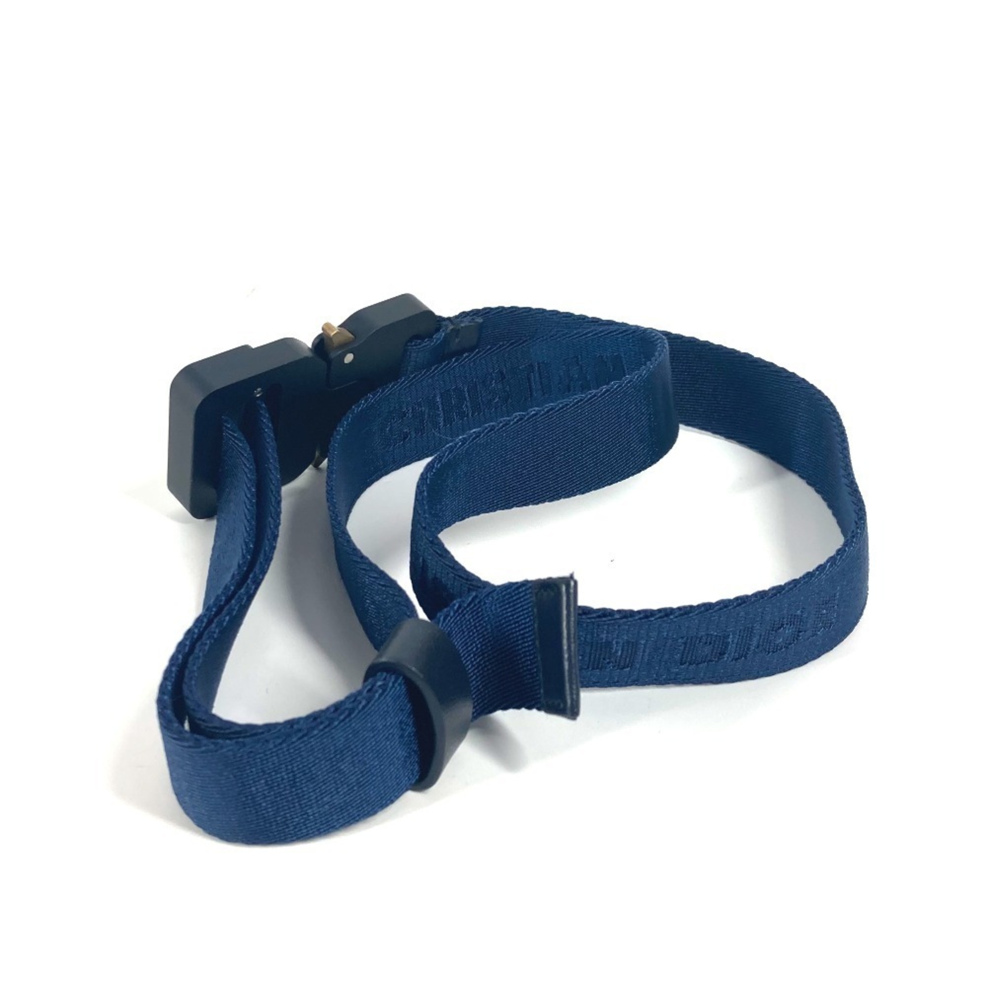 Christian Dior Dior CD logo roller gacha belt accessory canvas men’s navy