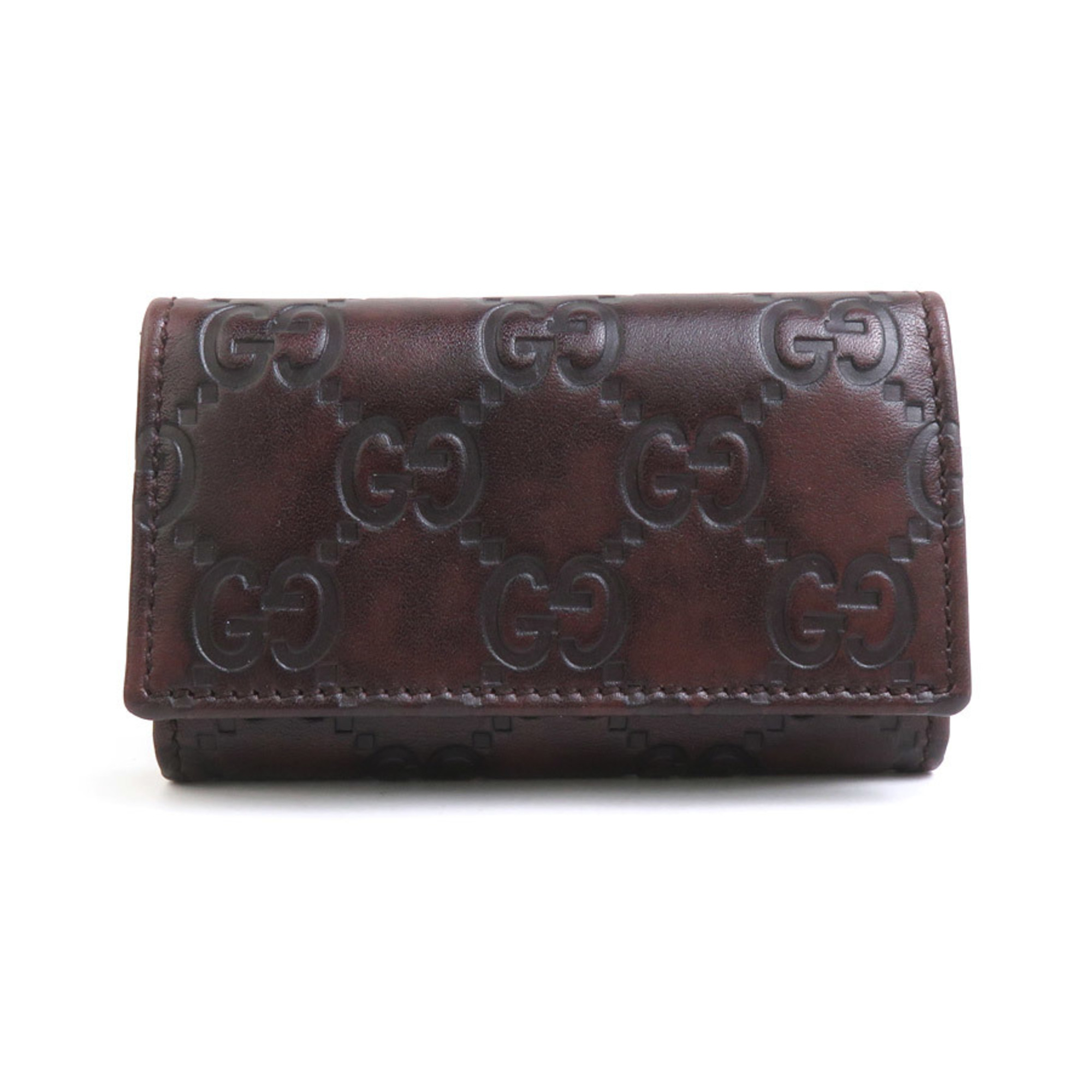 GUCCI key case leather brown men’s women’s 138093 h30803a