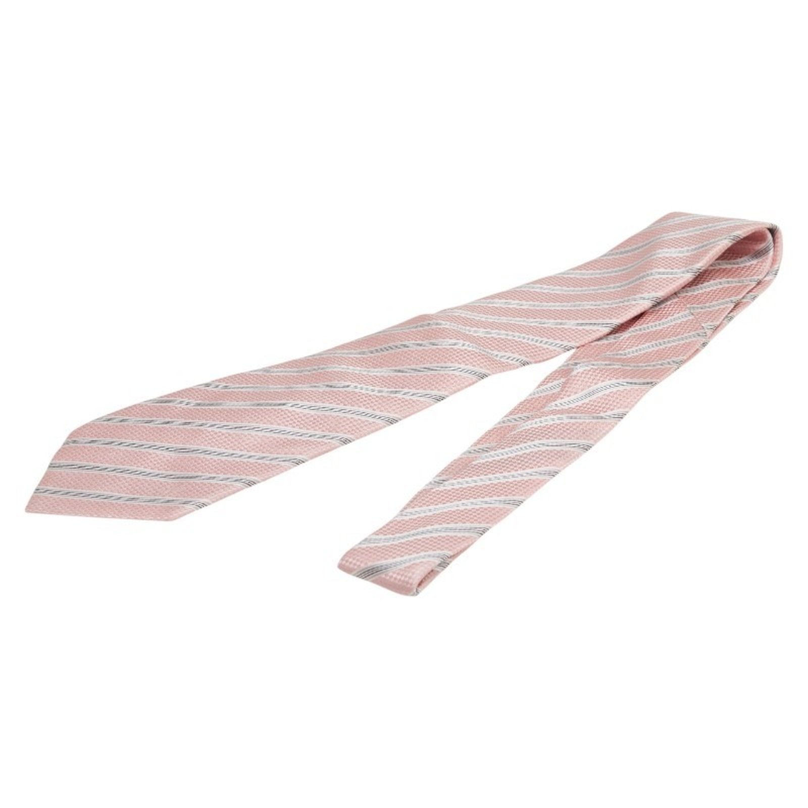 Louis Vuitton tie, pink and gray silk, men’s.