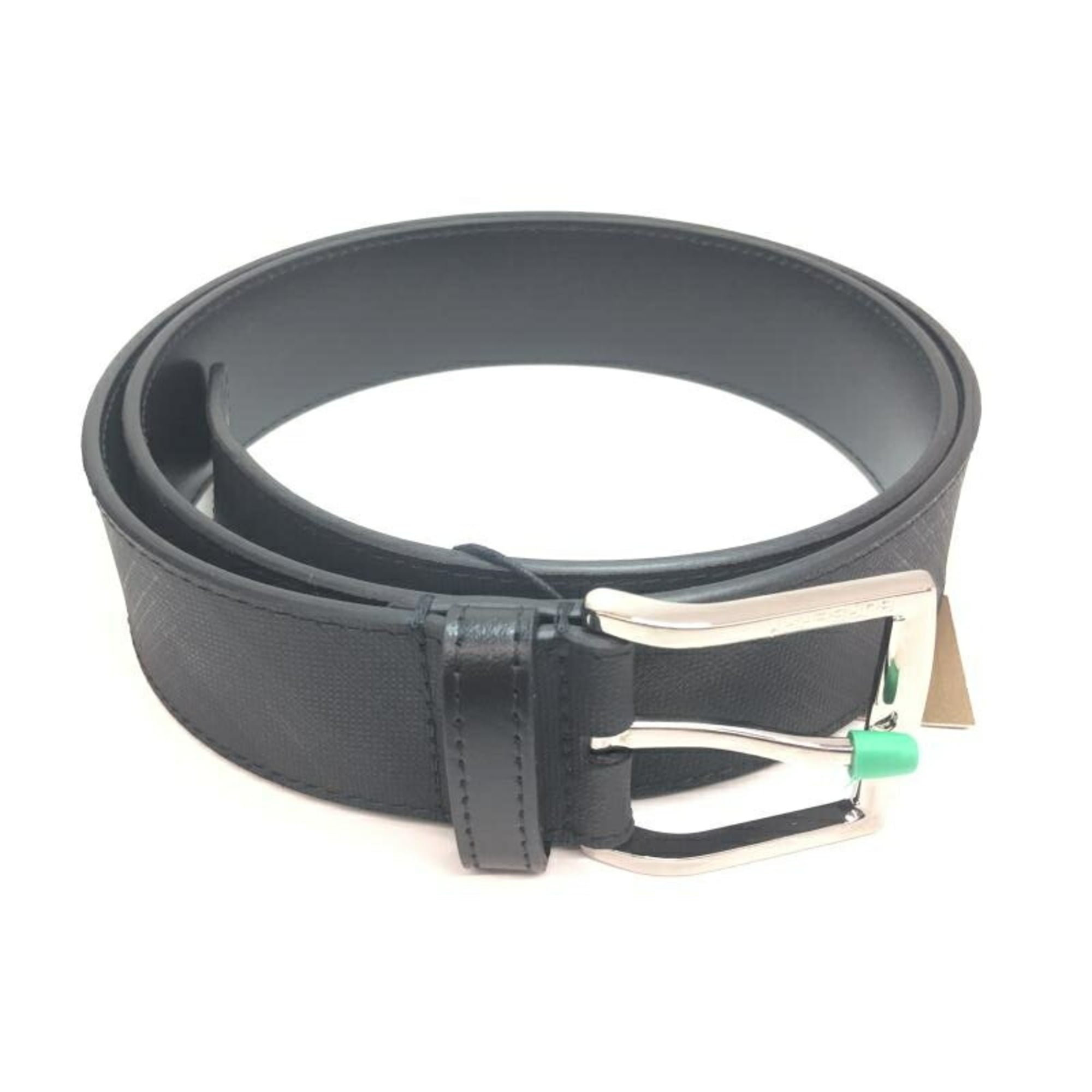 BURBERRY Leather Belt 100 Charcoal Black 8015578 Burberry