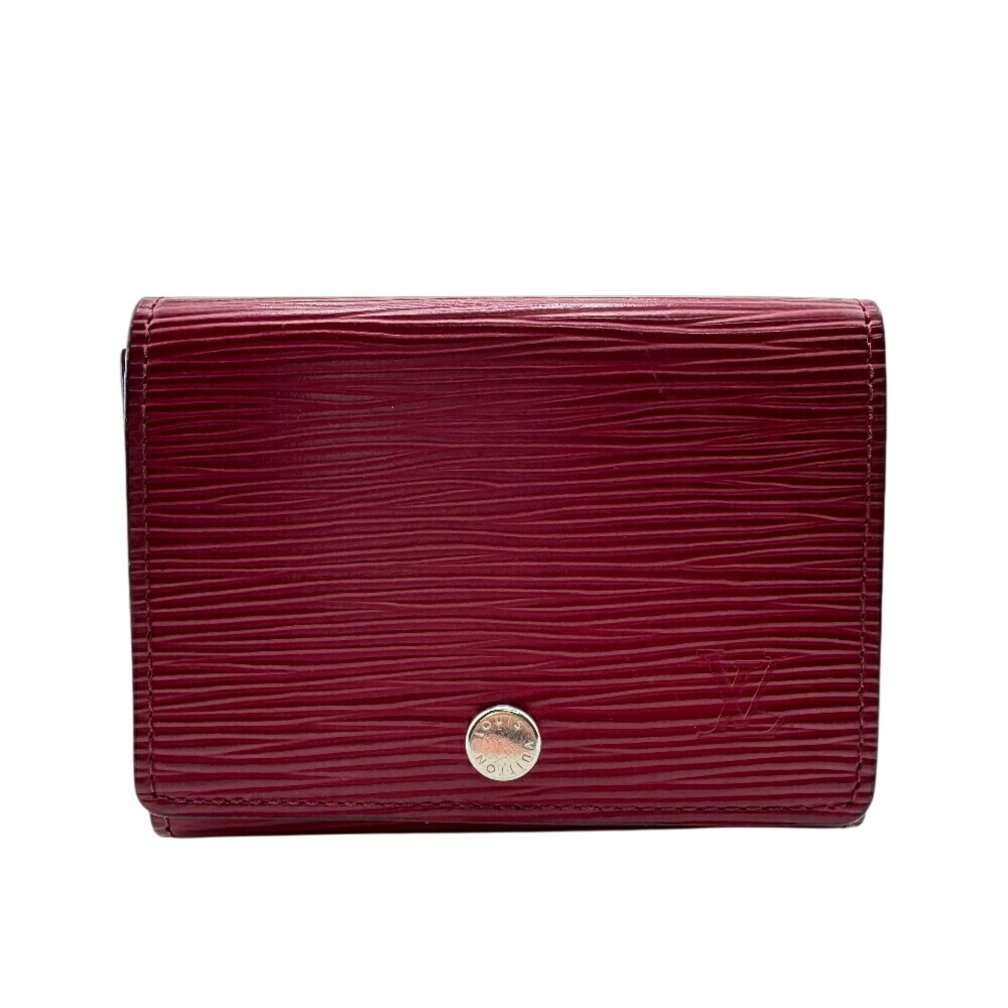 LOUIS VUITTON M56167 Envelope Carte de Visite Epi Card Case Wallet Red Women’s