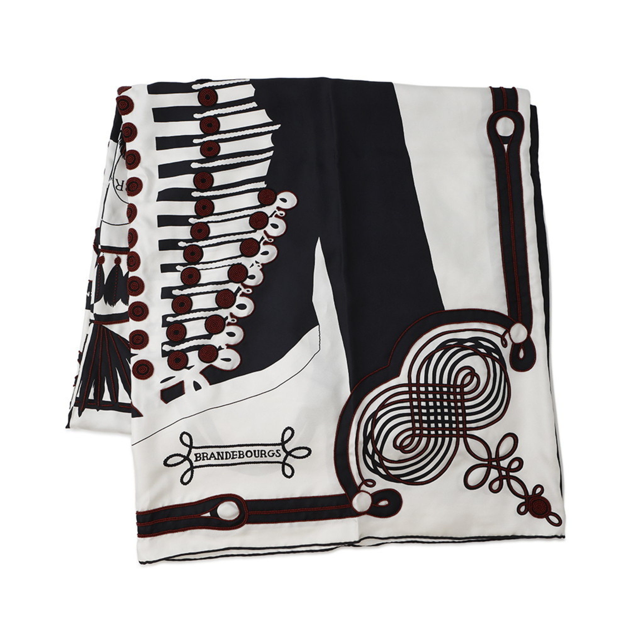 Hermes HermÃ¨s Brandenburg Silk Beaded Stole, Scarf/Muffler