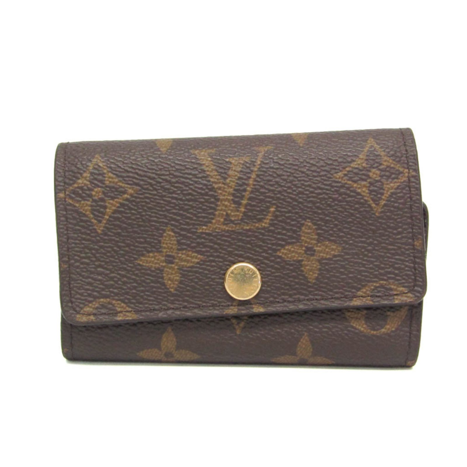 Louis Vuitton Monogram 6 Key Holder M60701 Women’s Monogram Key Case Brown,Fuchsia