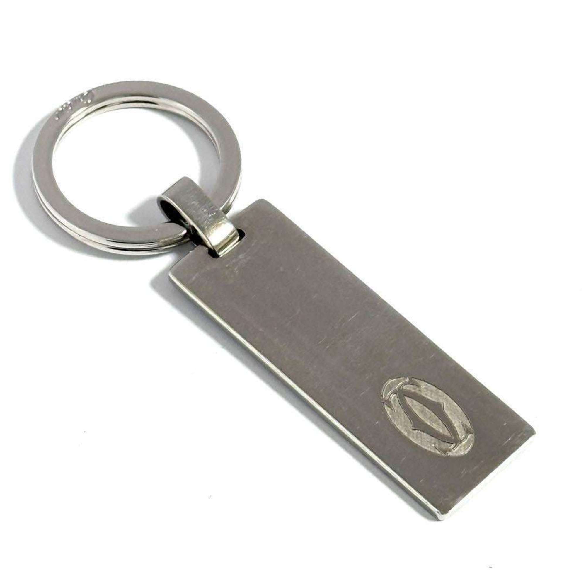 Cartier Men’s Key Holder 2C Ring Silver Color