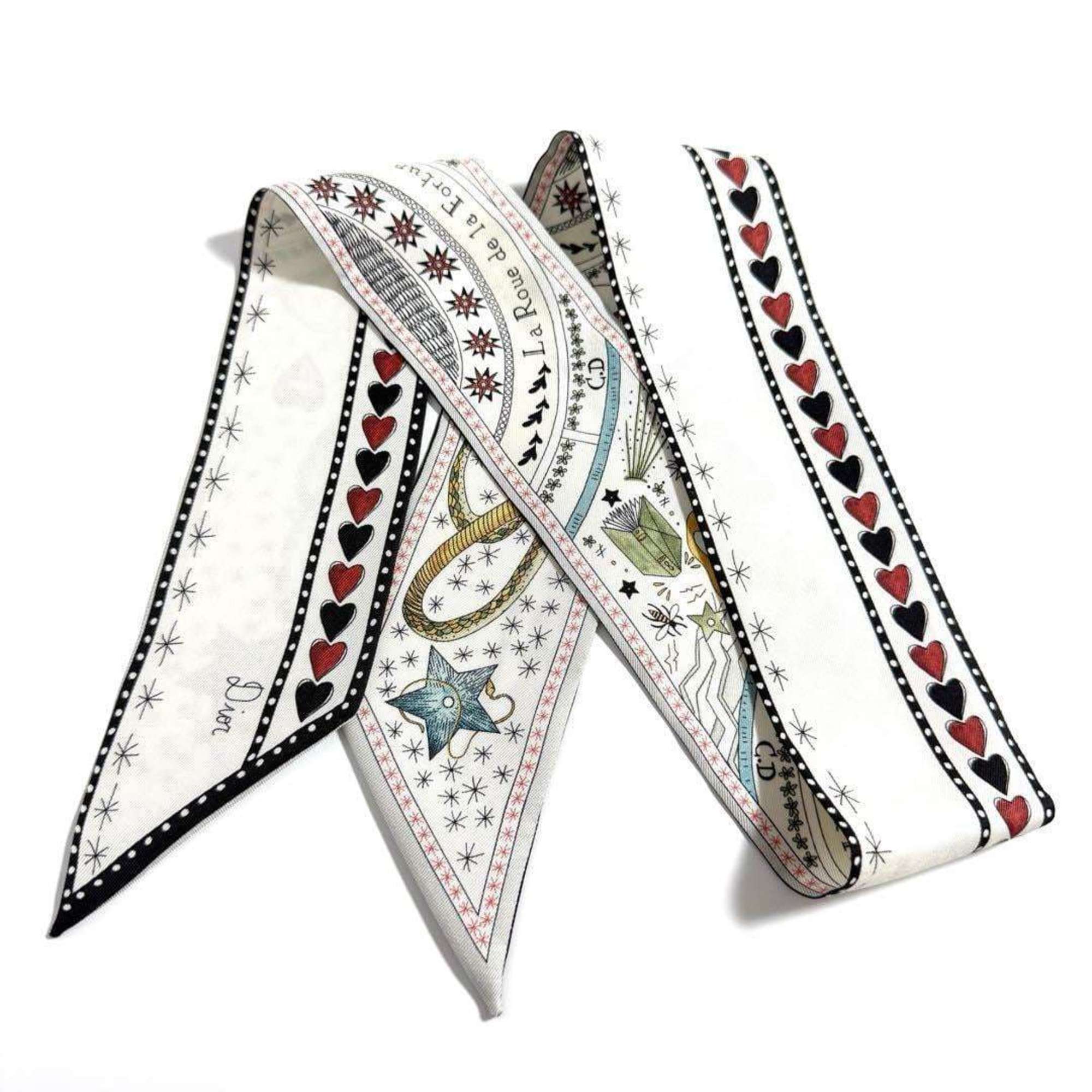 Christian Dior Dior Women’s Scarf Bandana Silk Mitza La Roue de la Fortune