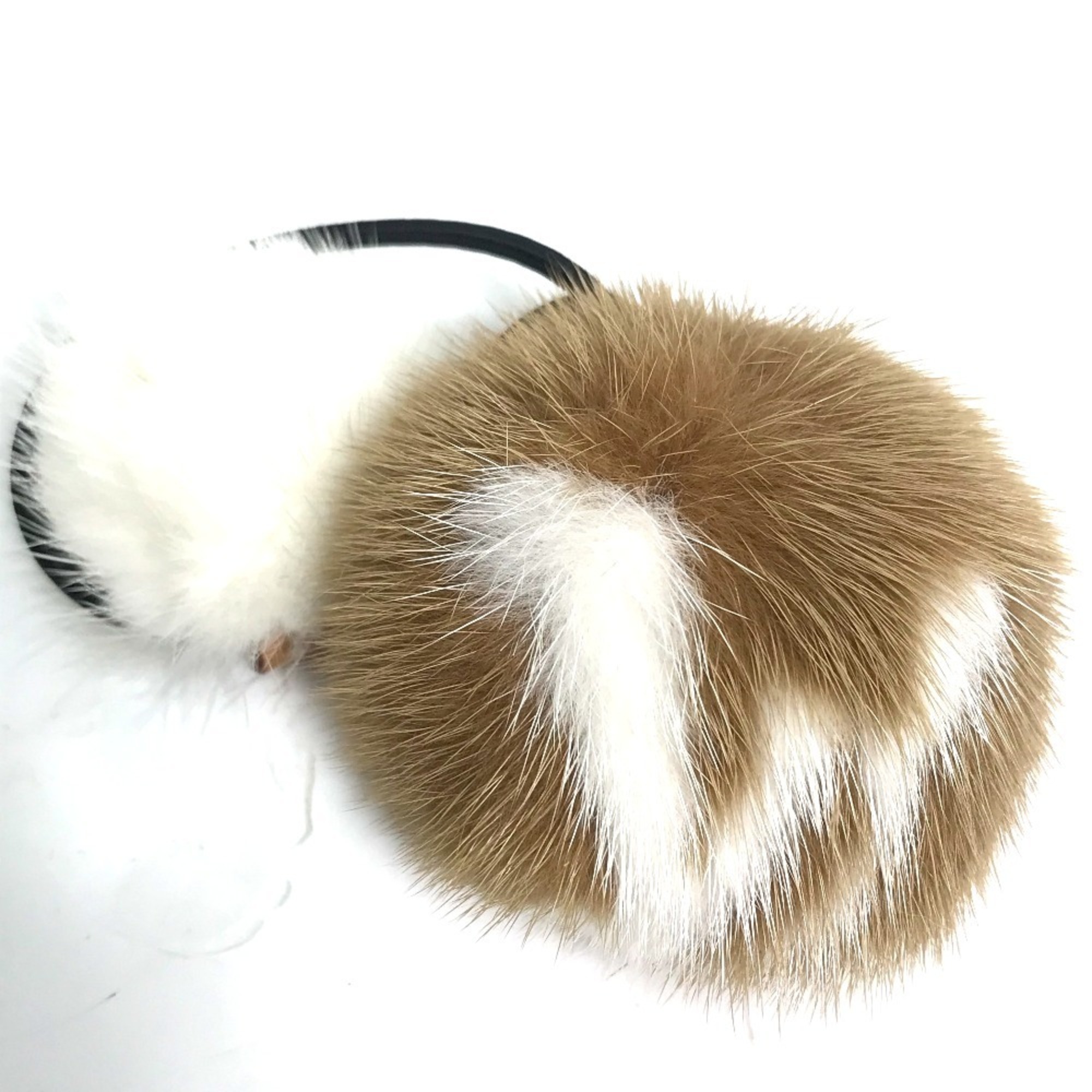 LOUIS VUITTON M77738 Scrunchie Vison LV Cozy Hair Accessory Tie Fur Women’s Brown