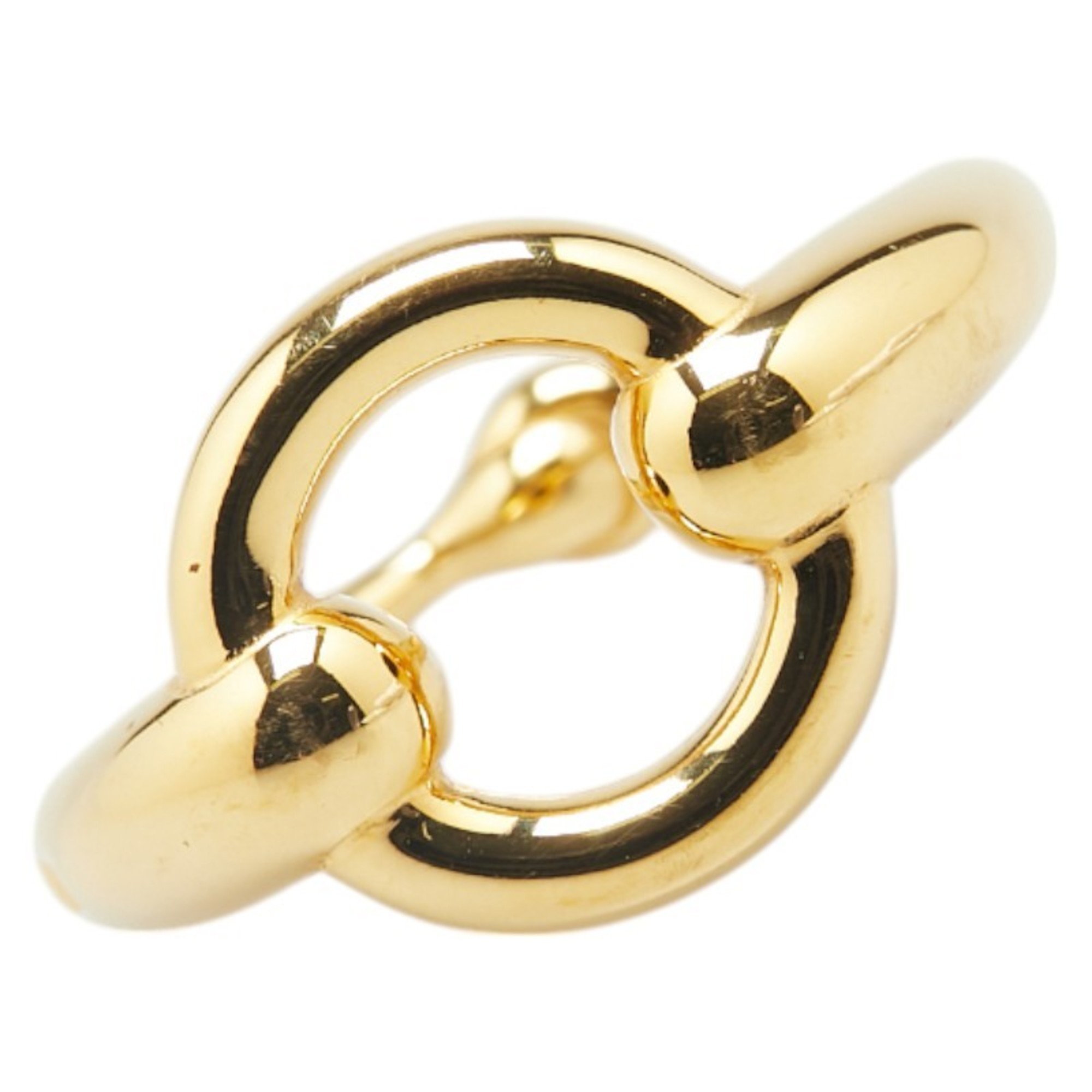 Hermes Mo Scarf Ring Gold Plated Women’s HERMES
