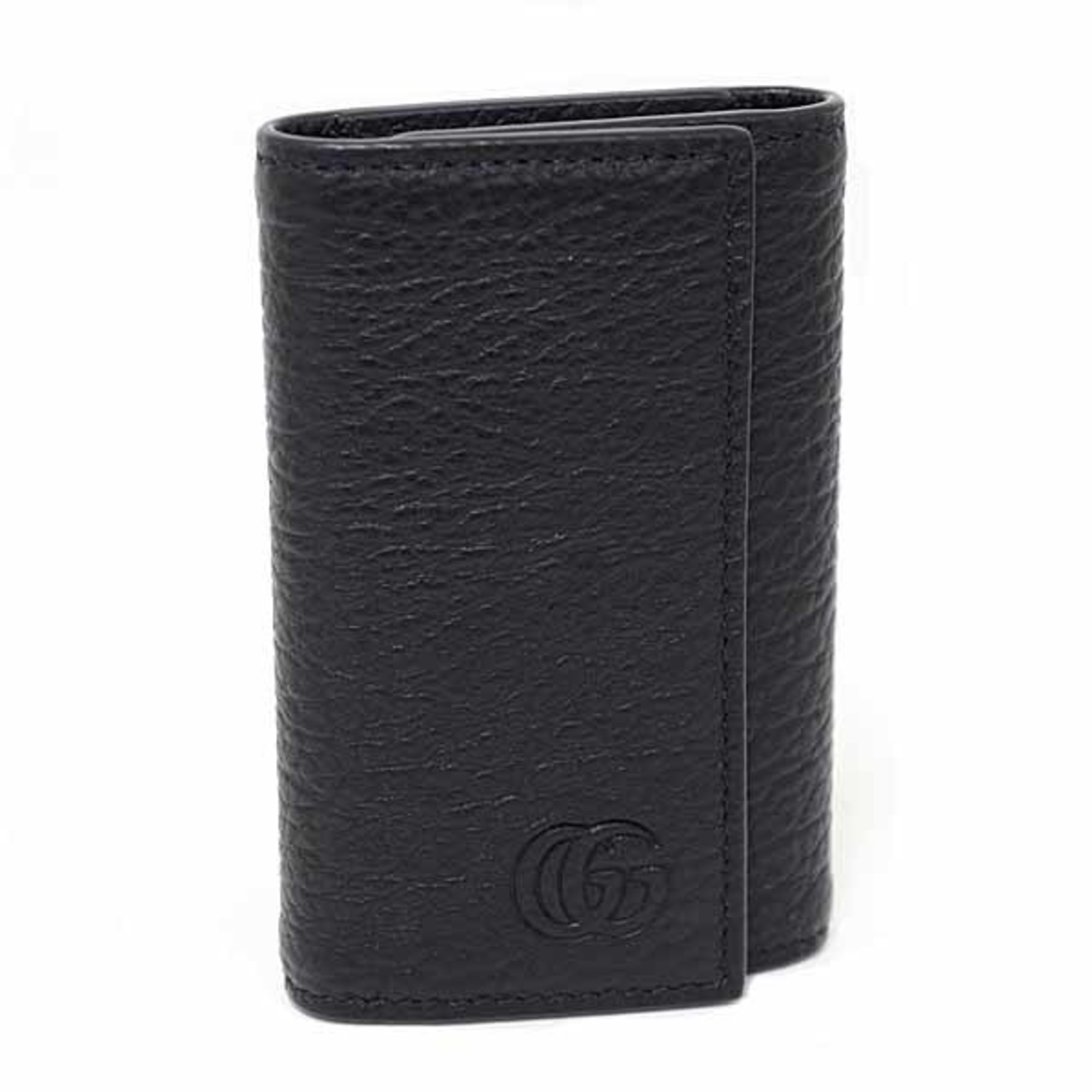 Gucci Double G 6-ring Leather Key Case 795336 Black Unused