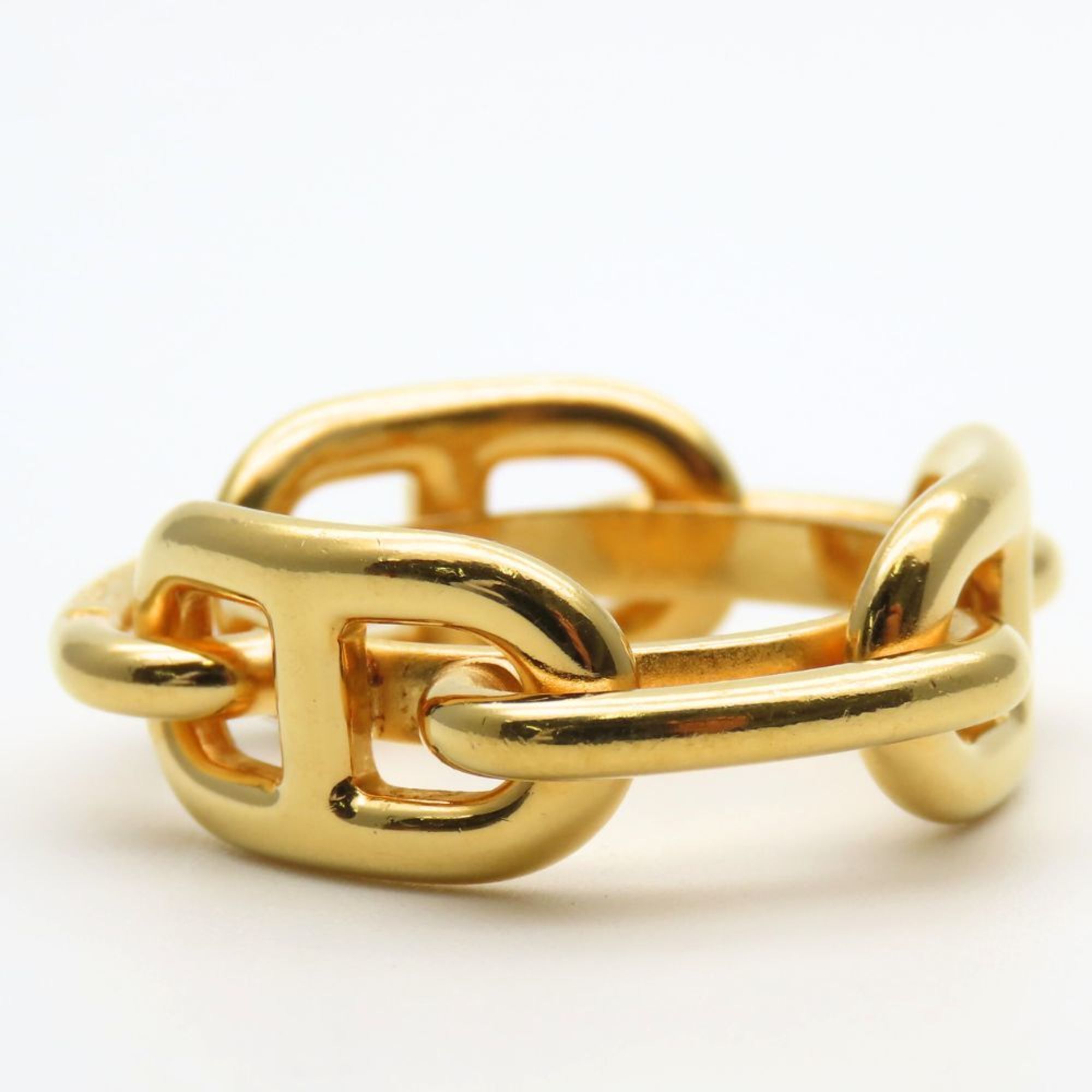 Hermes Chaine d’Ancre Scarf Ring, Metal, Gold, GP, Women’s, HERMES