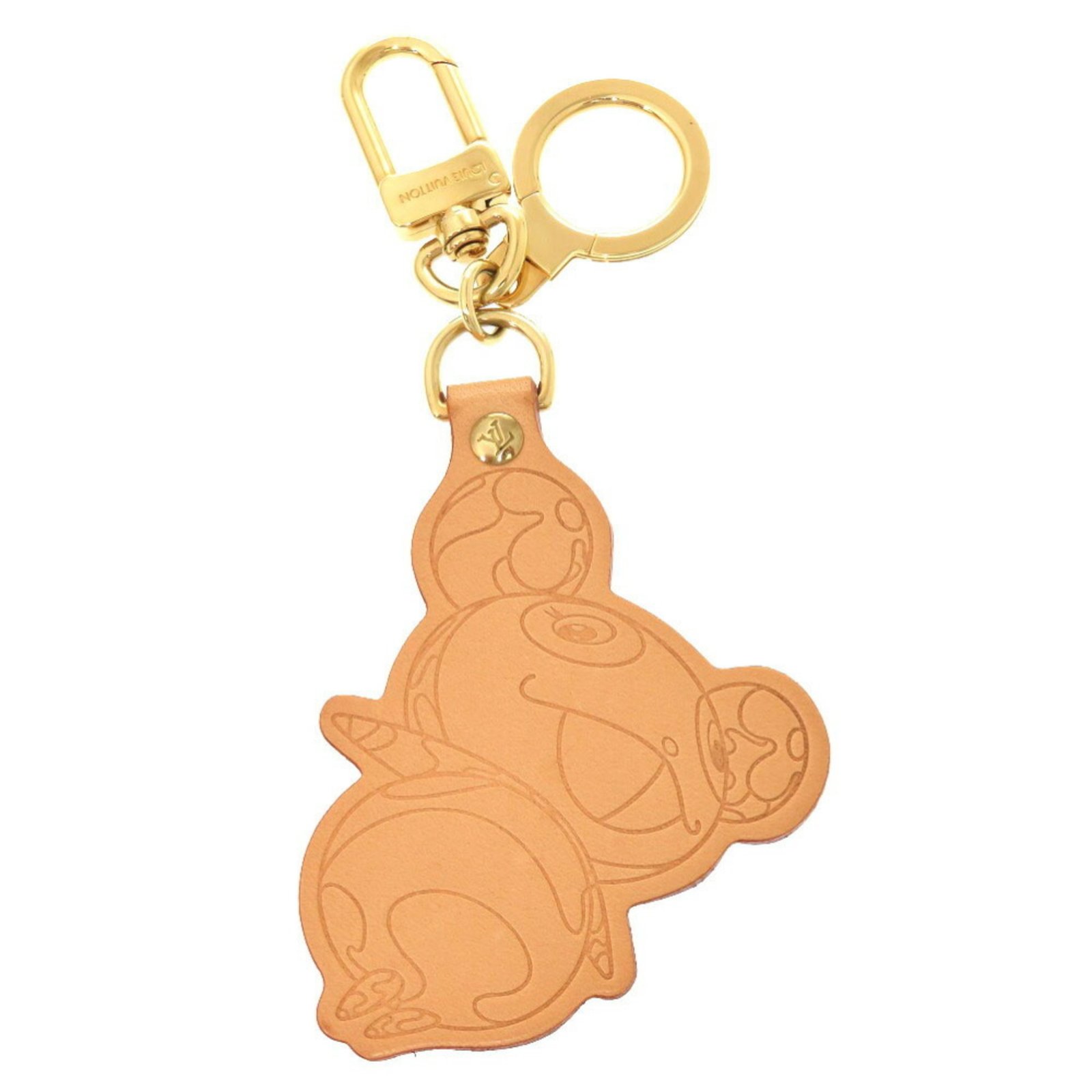 Louis Vuitton Porte Cle Panda Takashi Murakami 150th Anniversary Limited Edition M62637 Tanned Leather Bag Charm Keychain LV 0281 LOUIS VUITTON