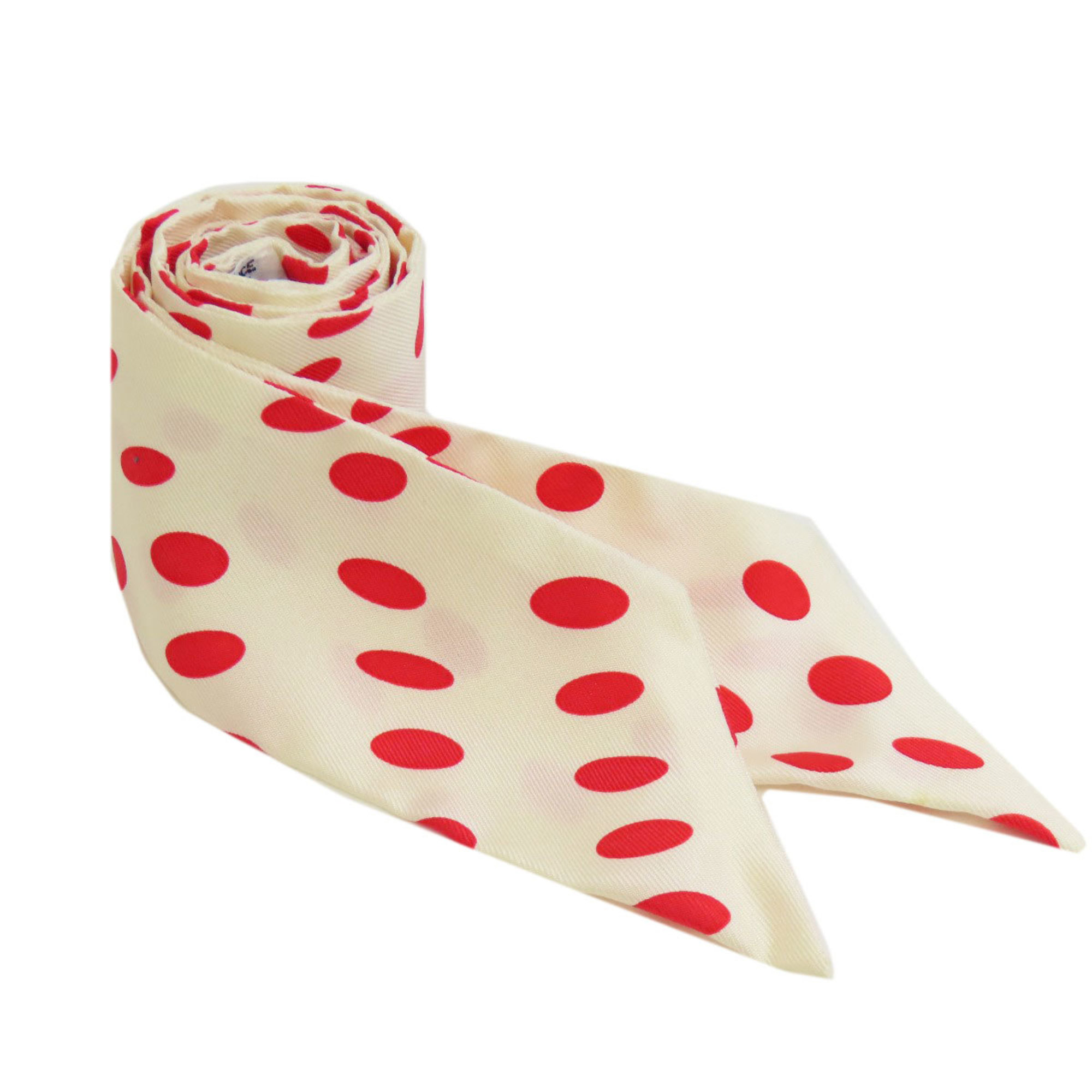 Hermes Twilly Hola Flamenca Polka Dot Silk Scarf for Women HERMES
