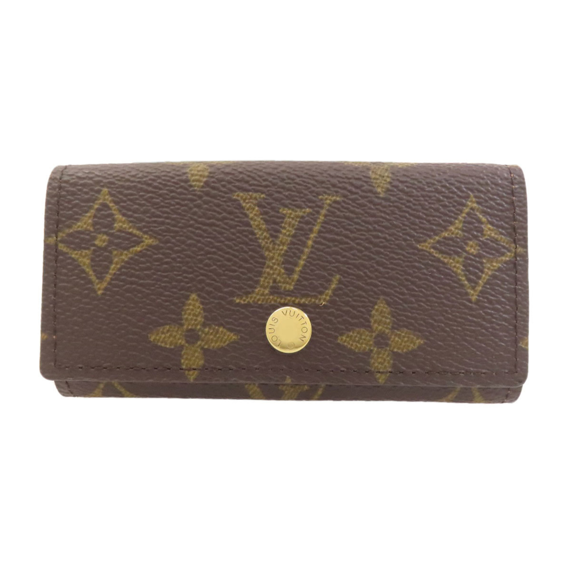 Louis Vuitton M62631 Multicle 4 Key Case Monogram Canvas Women’s LOUIS VUITTON