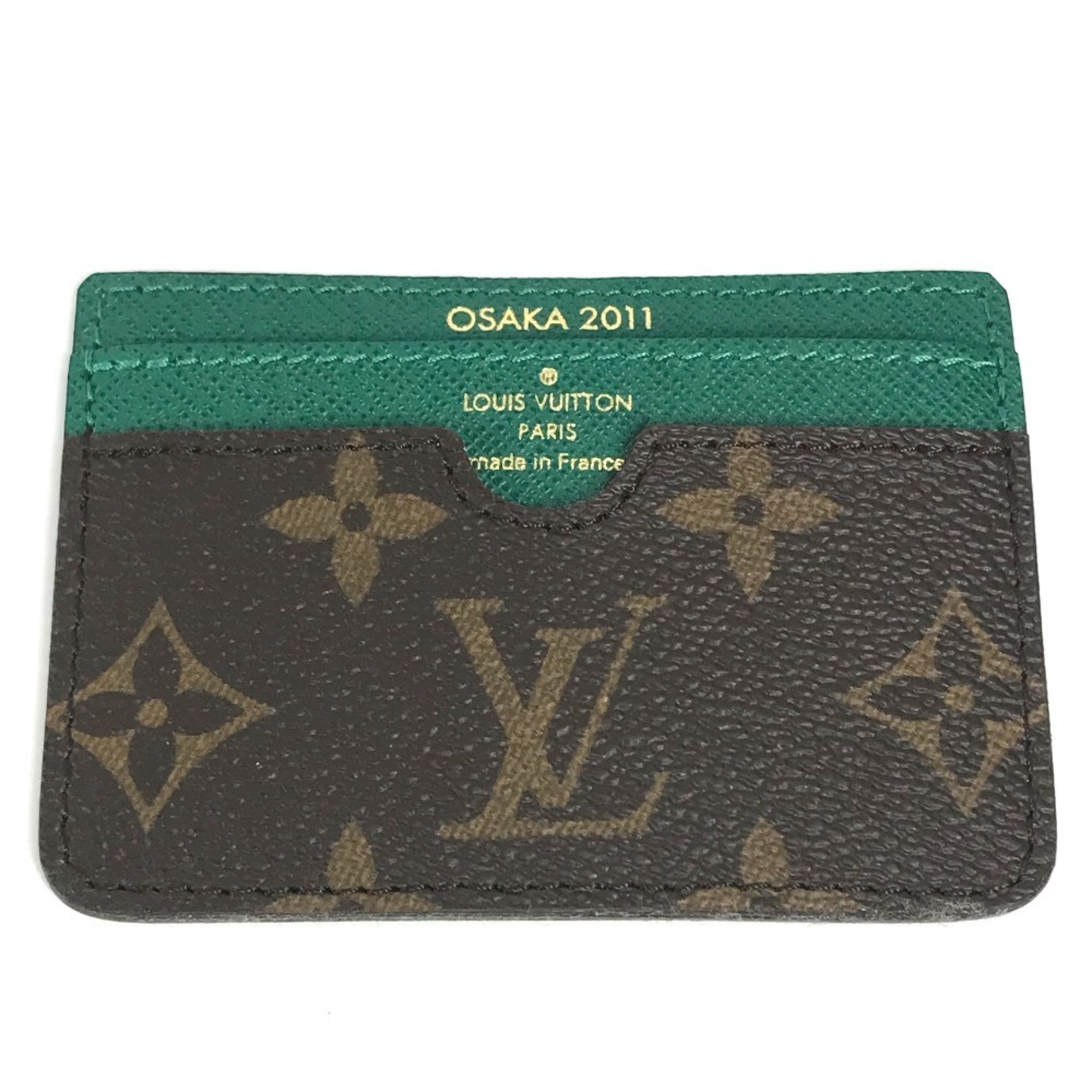LOUIS VUITTON Louis Vuitton Monogram 2011 Shinsaibashi Renewal Commemoration Card Holder Business Case Pass Case/Card Canvas Women’s Brown Like New