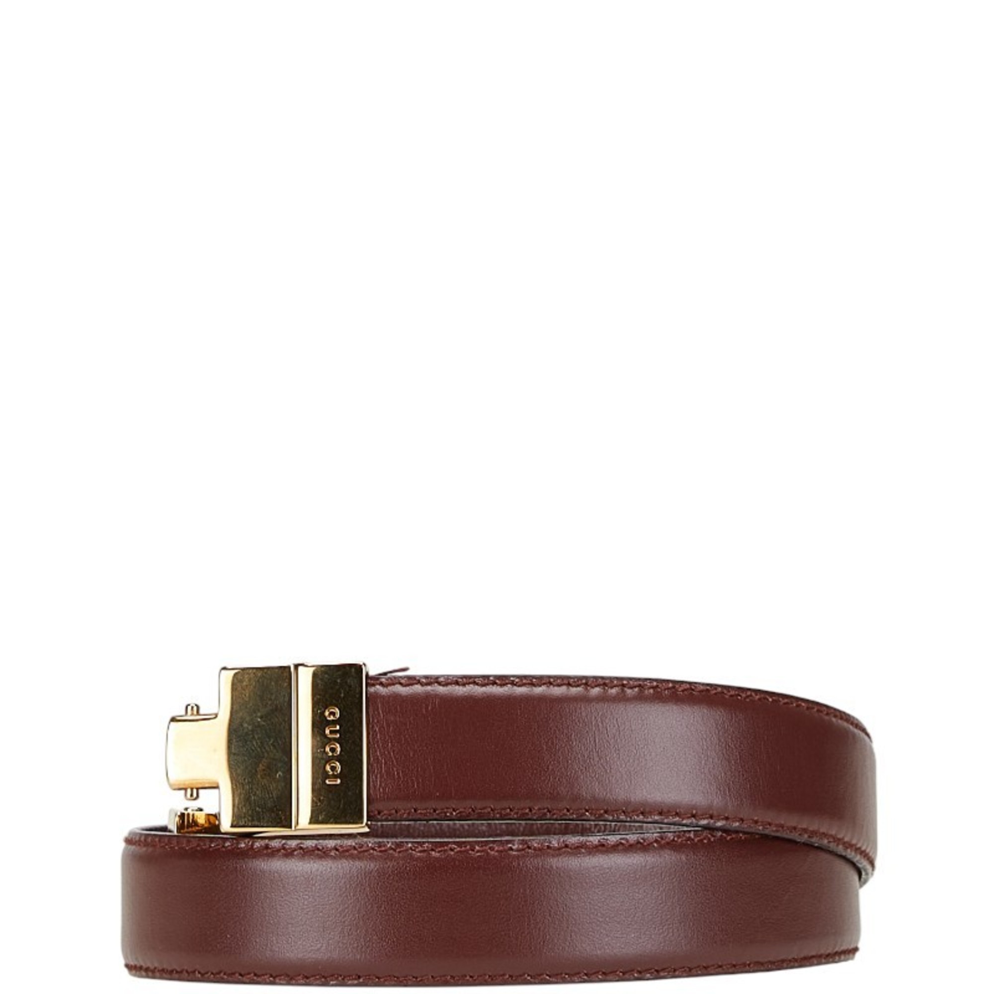 Gucci Belt Size: 70/30 036 2092 1006 0 Wine Red Bordeaux Leather Women’s GUCCI