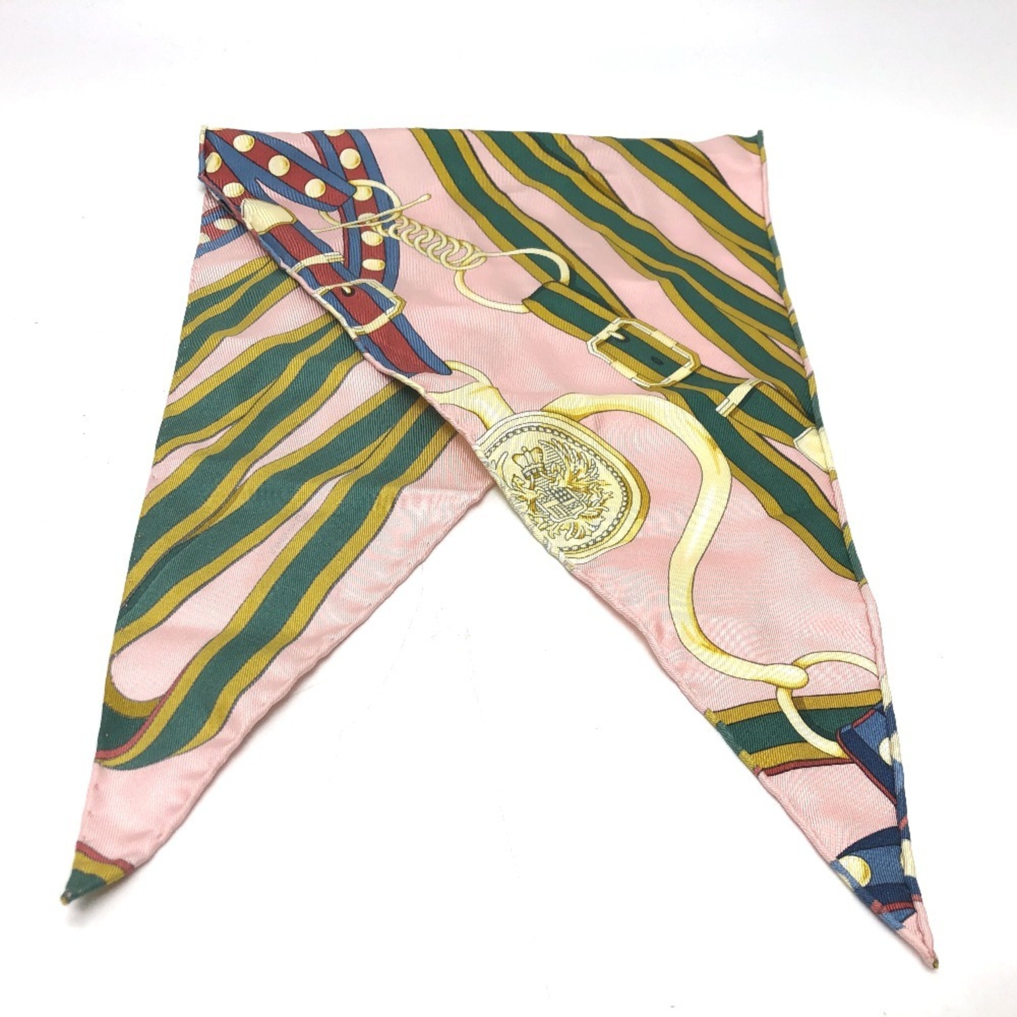HERMES Pointe Scarf, Silk, Women’s, Pink