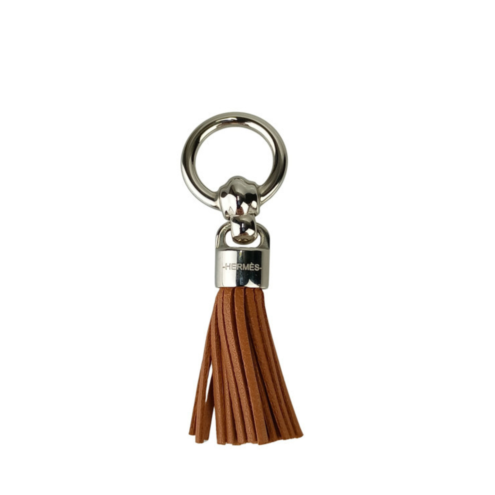 HERMES Scarf Ring “Cel Le Pompon” Marron Arzan Anieumilo Women’s Twilly