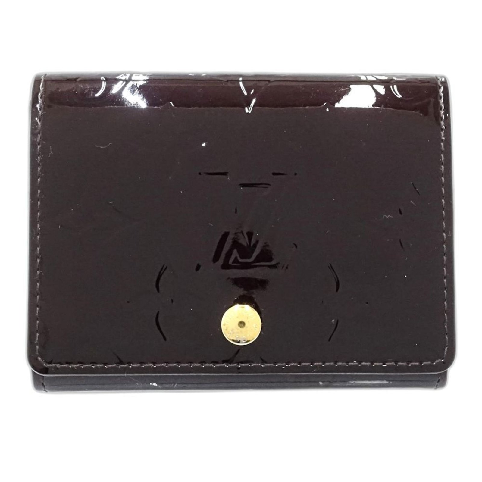 LOUIS VUITTON Vernis Business Card Case M91540 Envelope Carte de Visite Amarante Women’s 181725
