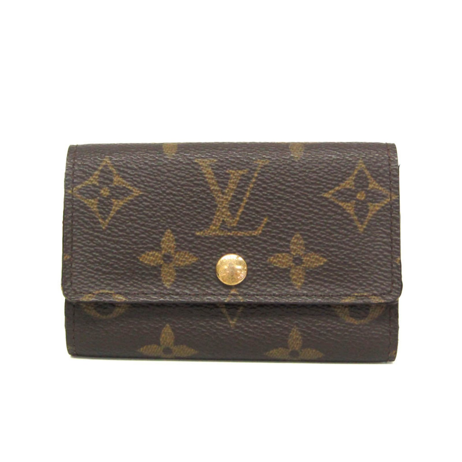 Louis Vuitton Monogram Key Holder 6 M62630 Men,Women Monogram Key Case Brown