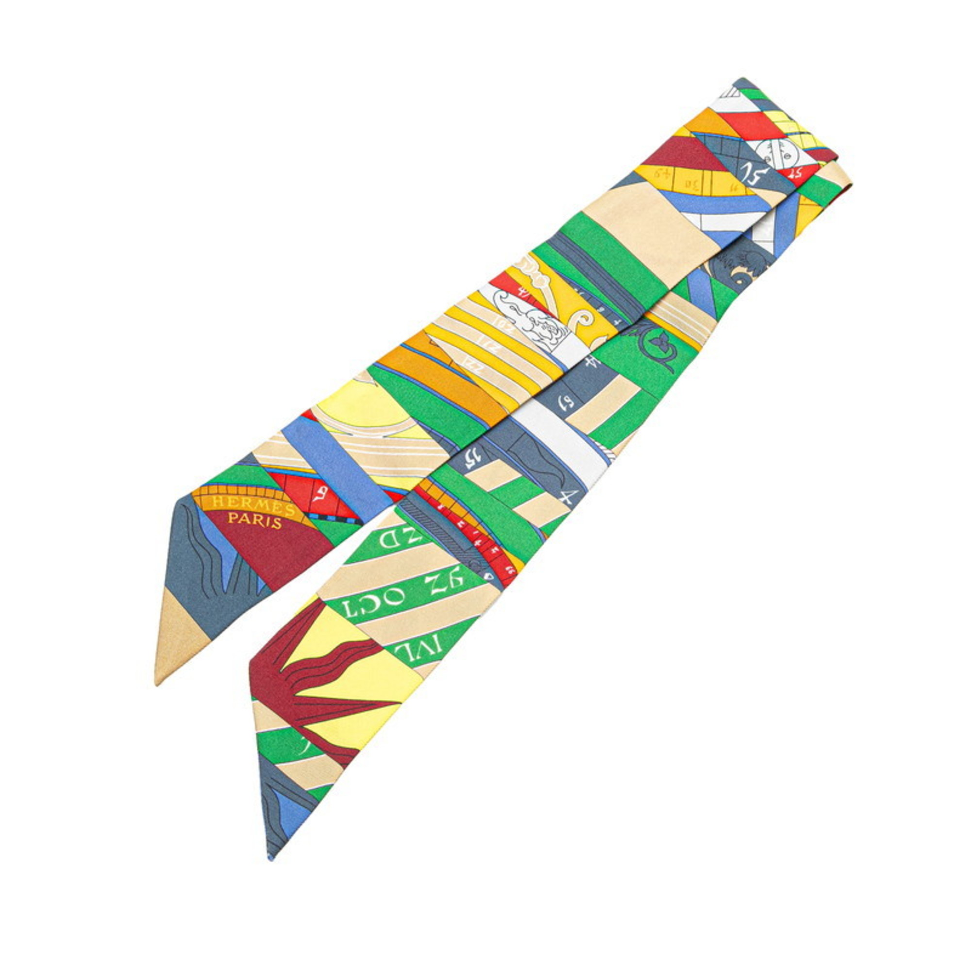 Hermes Twilly Bandana Astrologie Nouvelle New Astrology Scarf Muffler Multicolor Silk Women’s HERMES