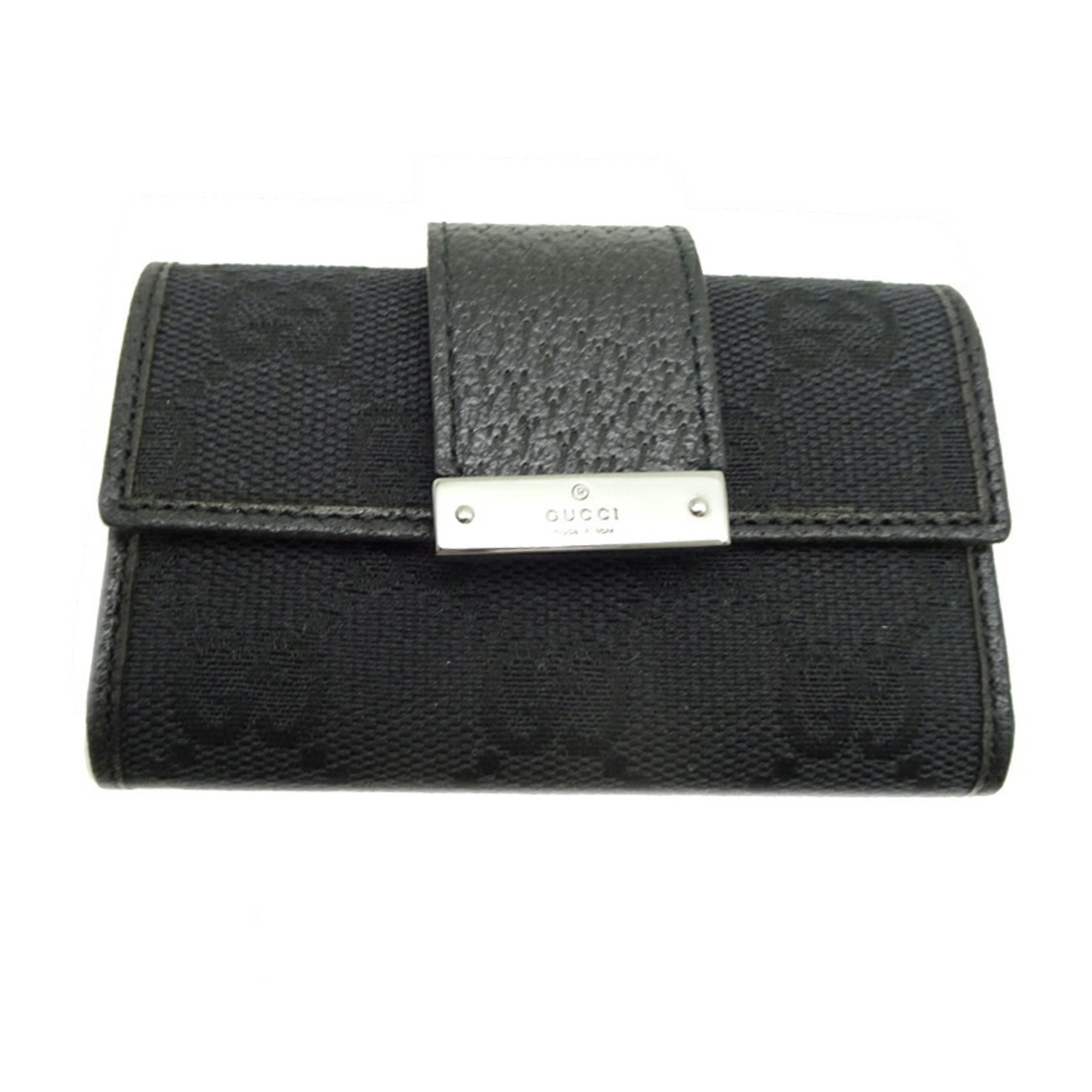 Gucci GG Marmont 6-Key Case, Women’s and Men’s, 118101, Canvas, Black