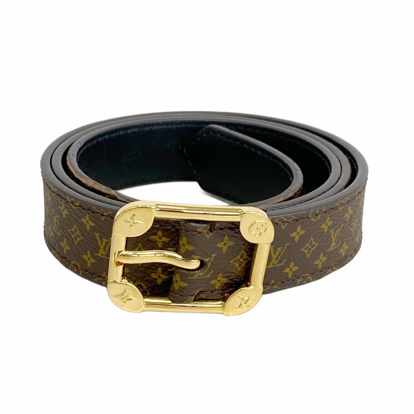 Louis Vuitton Monogram Santur Malletier Belt M9943 Brown Women’s