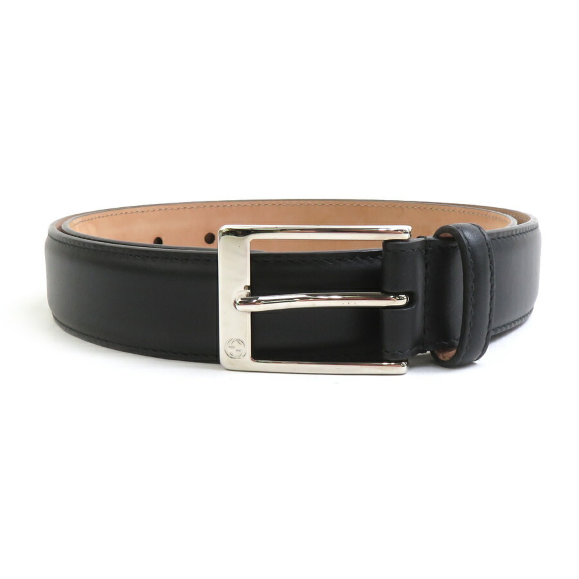 GUCCI Belt Leather Black Men’s Women’s 345658 H31242A