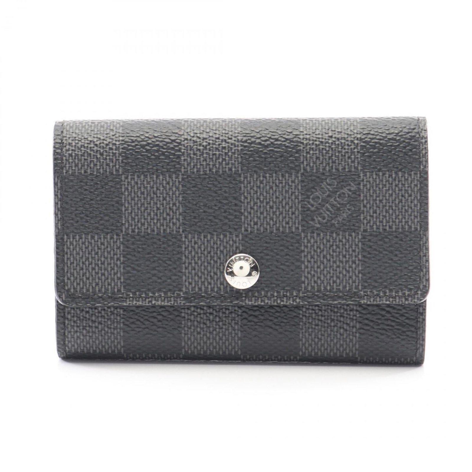 Louis Vuitton Multicle 6 Damier Graphite Key Case, Men’s, Black, N62662