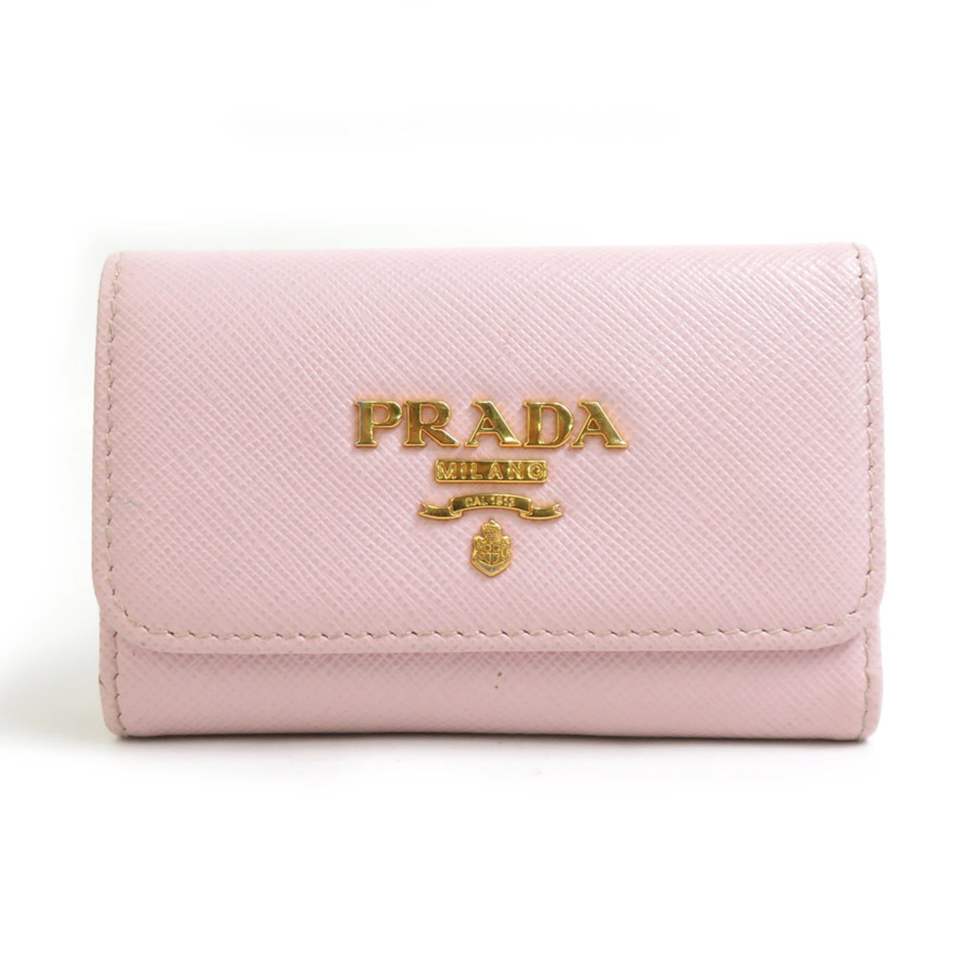 PRADA key case leather pink ladies 1PG004 h31291a