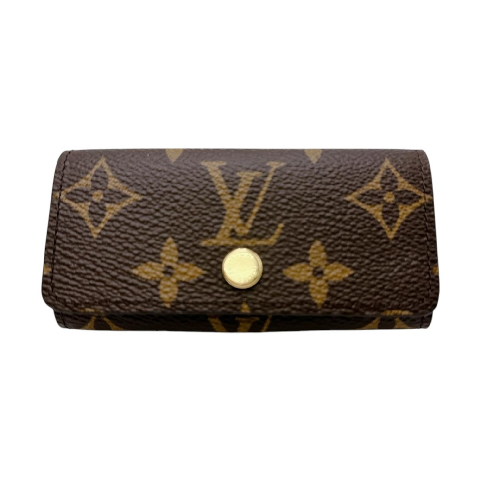 Louis Vuitton LOUIS VUITTON Key Case for 4 Keys Monogram Multicle Canvas M69517 Brown