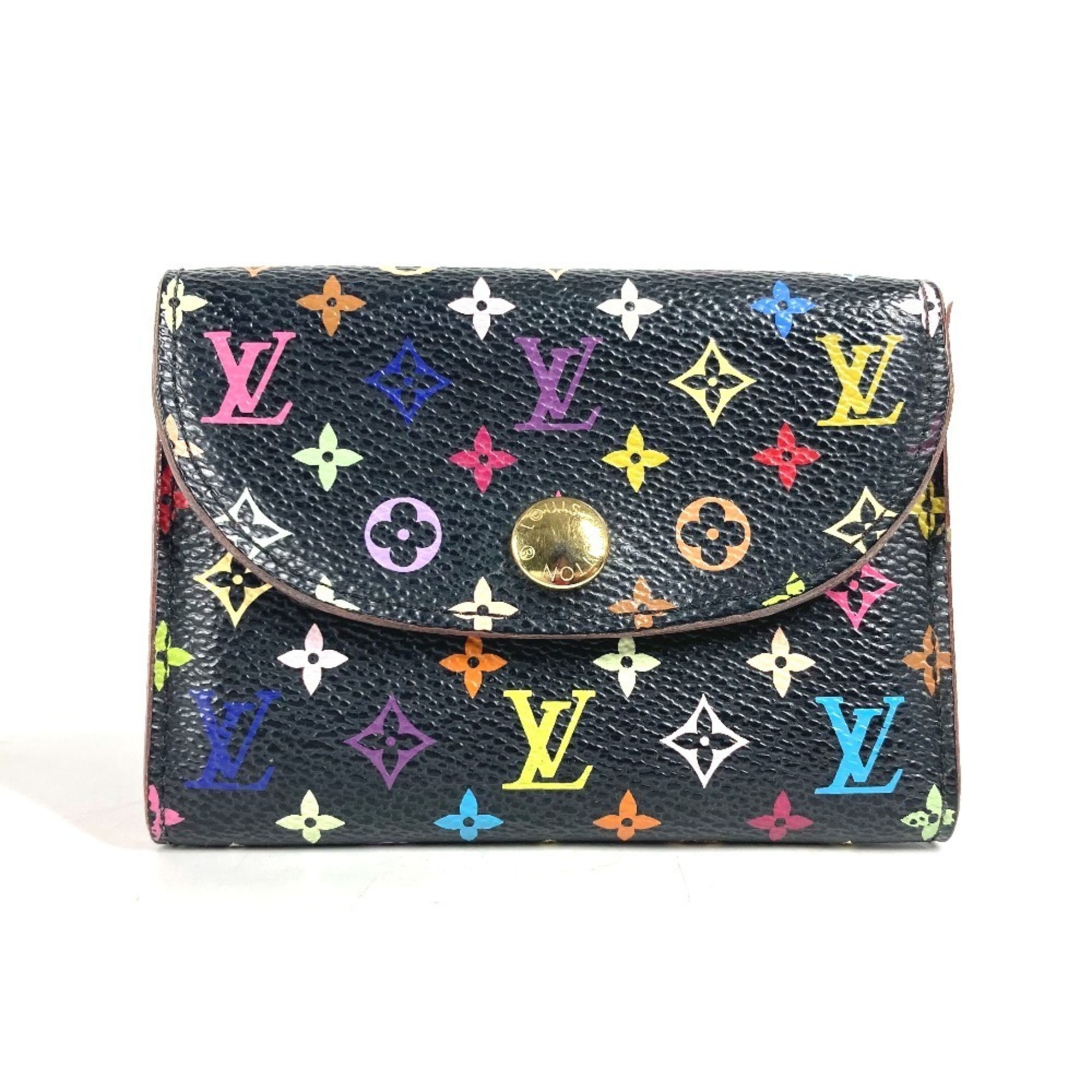 LOUIS VUITTON M66558 Monogram Multicolor Envelope Carte de Visite Business Card Holder Pass Case Wallet/Coin Holder/Card Canvas Men’s Women’s Noir