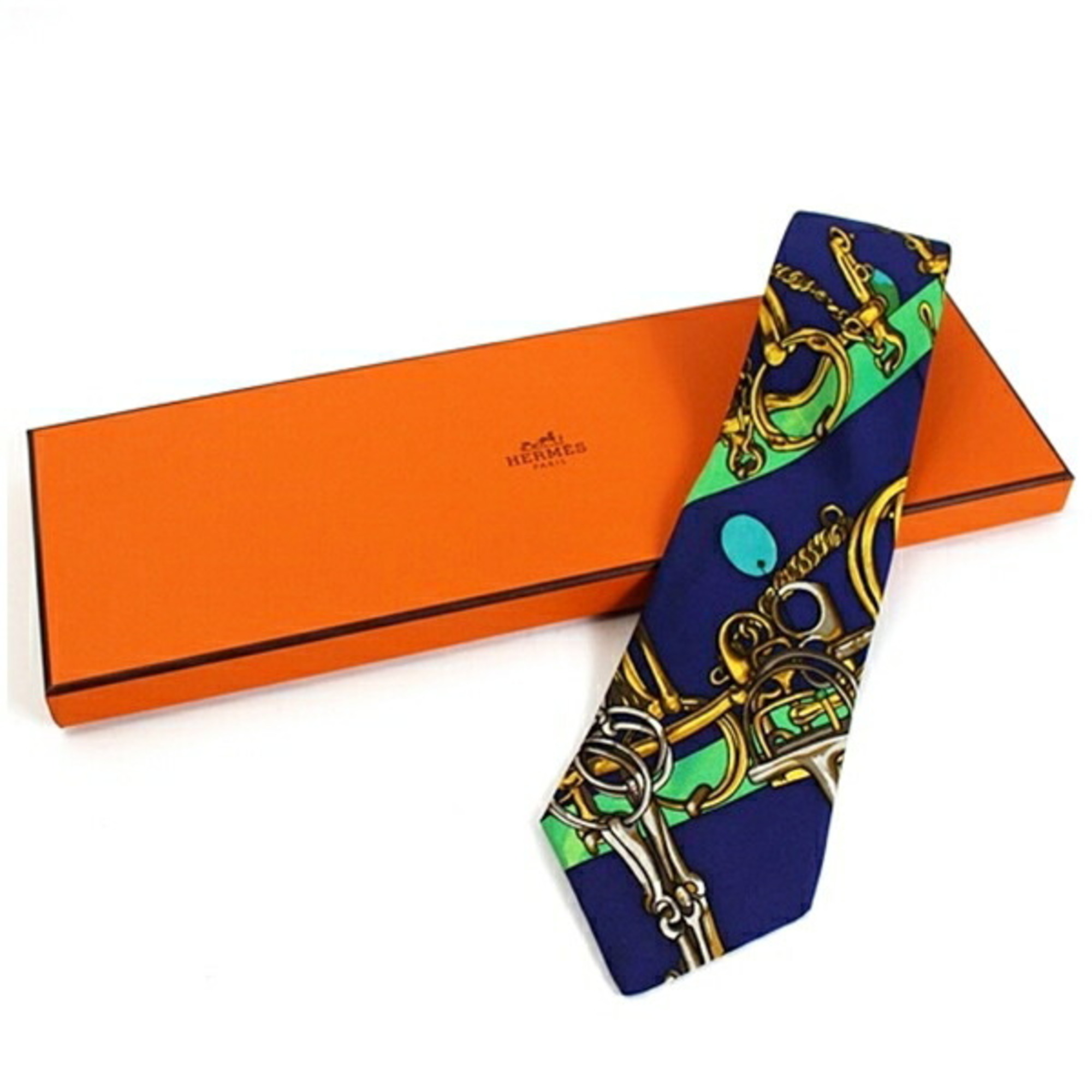 Hermes Silk Necktie Scarf Pattern HERMES Men’s