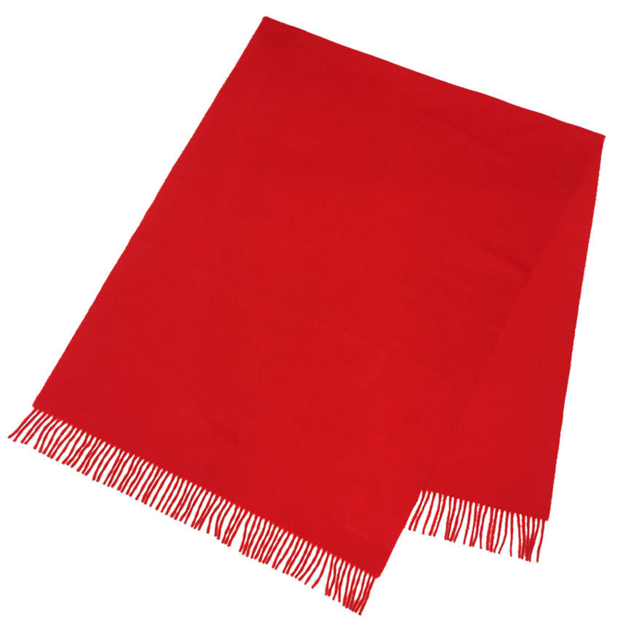 HERMES Cashmere Scarf ETOLE CACHEMIRE JOHNSTON Stole Shawl Red