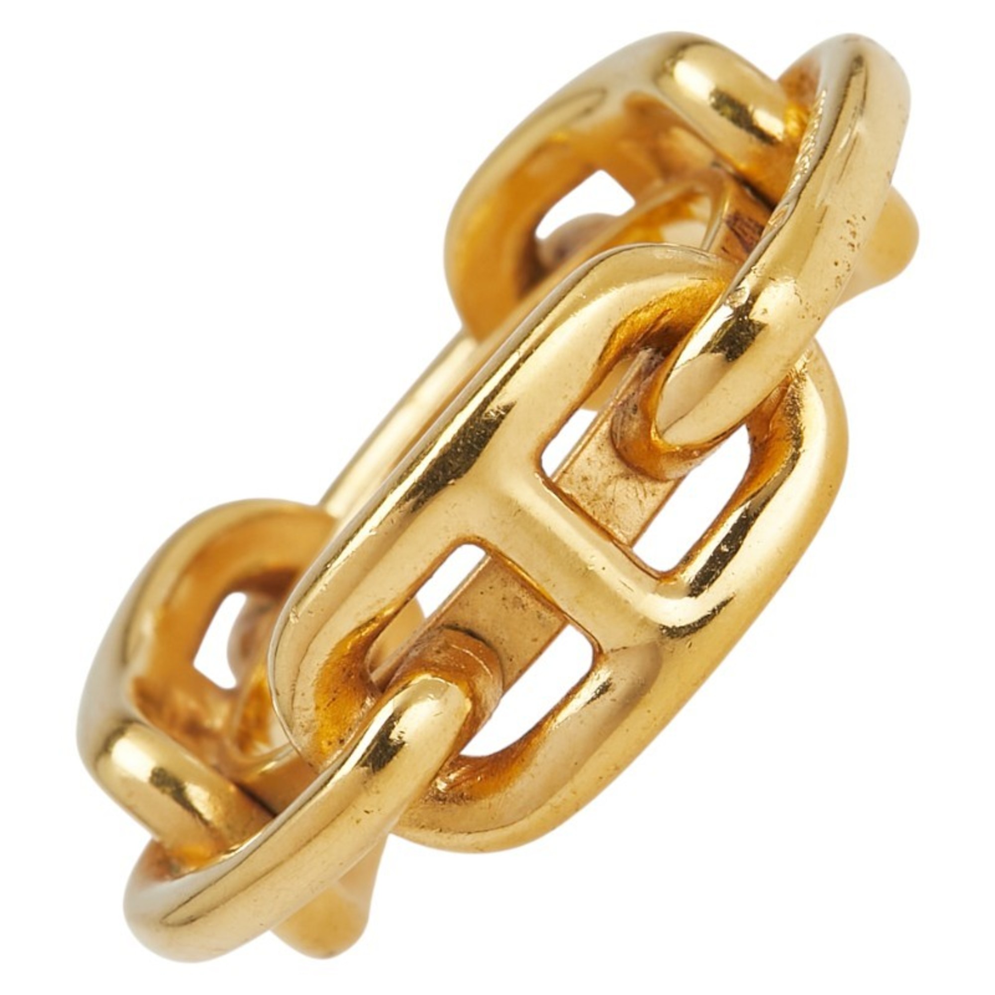 Hermes Lucade Chaine d’Ancre Scarf with Ring, Gold Plated, Women’s