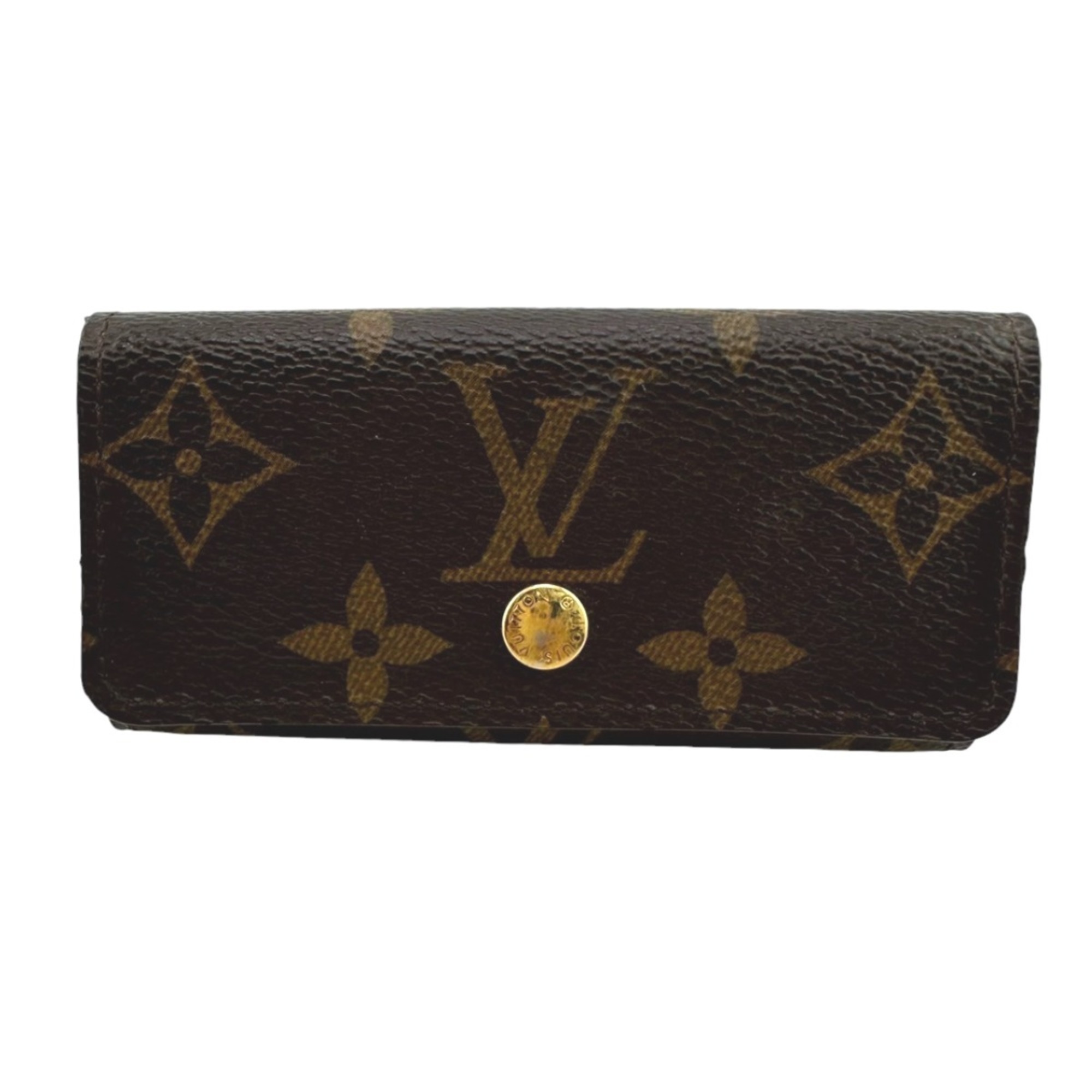 Louis Vuitton LOUIS VUITTON Key Case Multicle 4 Monogram Canvas M62631 Brown LV