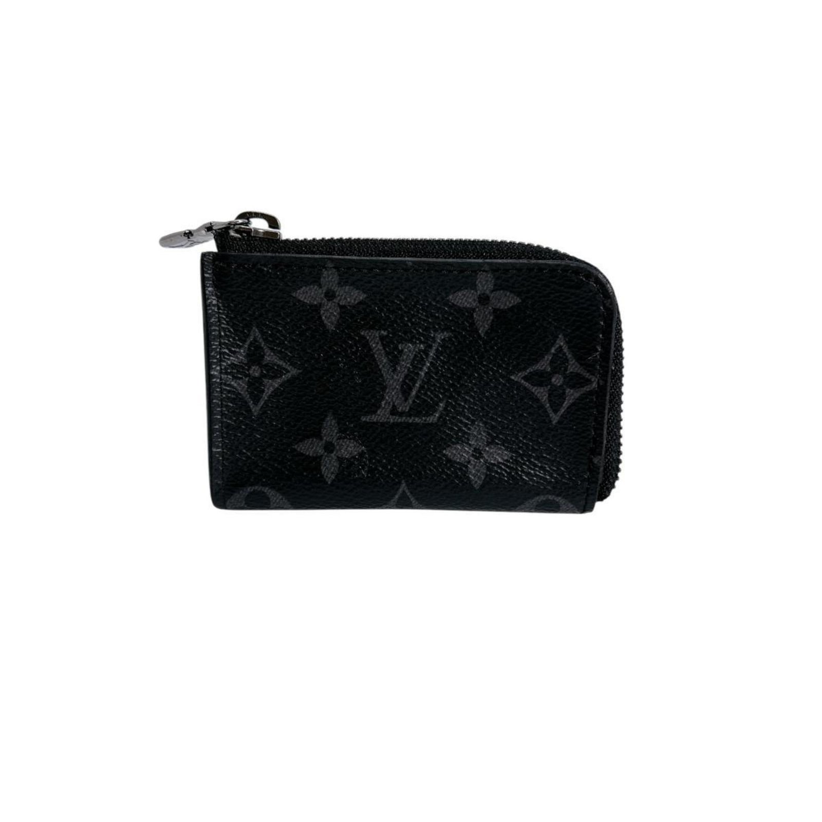 Louis Vuitton Porte Monnaie Jour Wallet/Coin Case/Key Case in Eclipse Monogram Canvas, M63536, Black