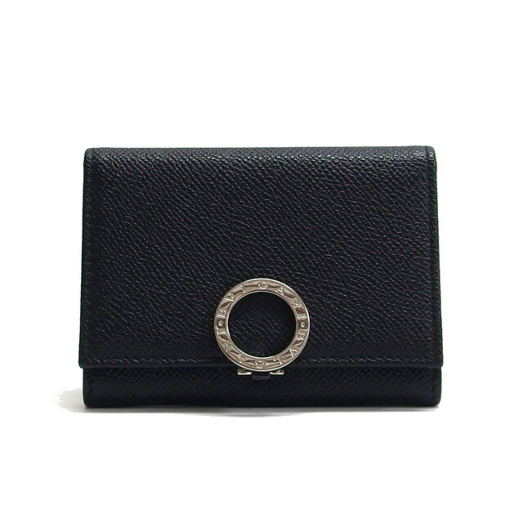Bvlgari Clip Card Case Business Holder Black Unused