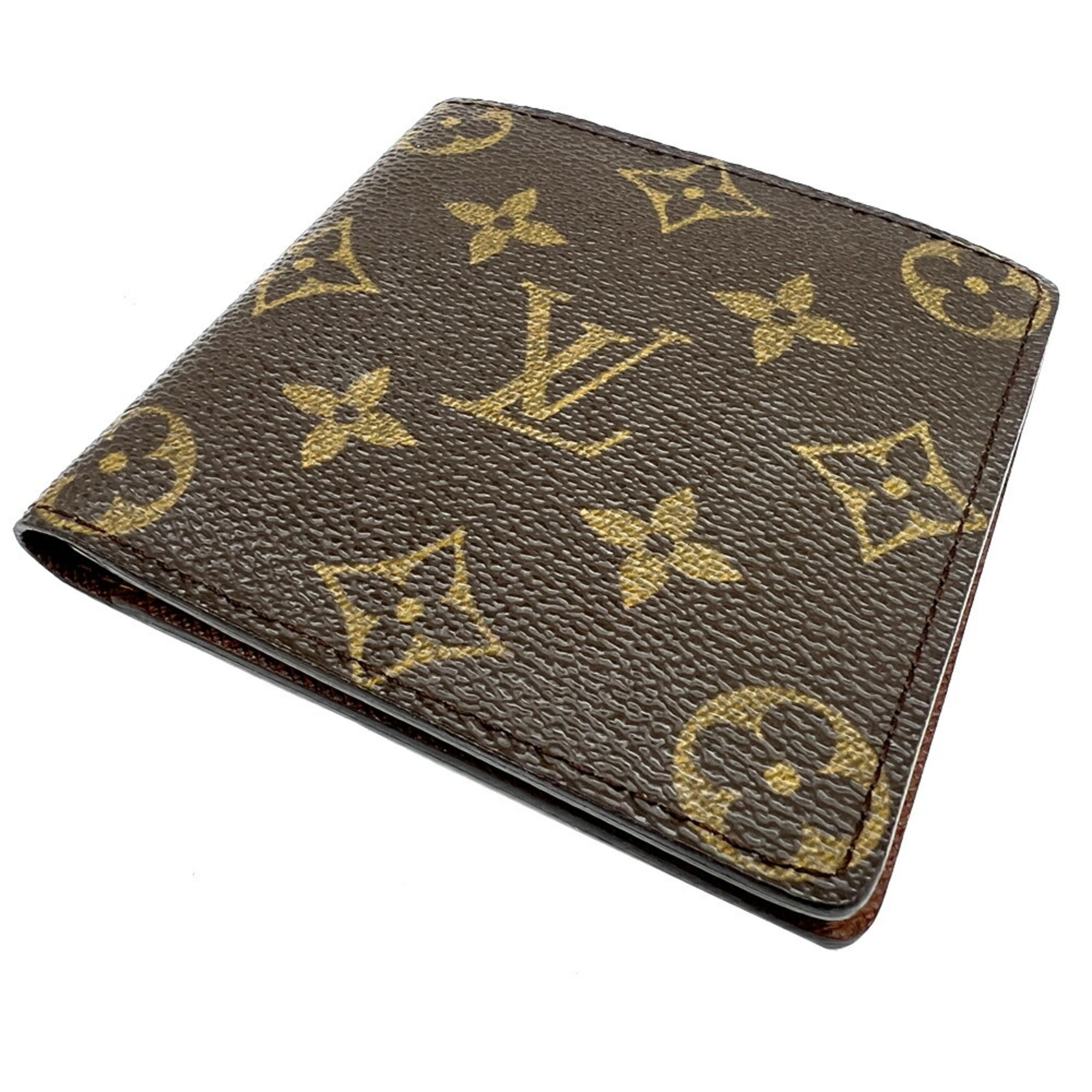 LOUIS VUITTON Louis Vuitton Portobier 6 CT2137 Business Card Holder/Card Case Coated Canvas Monogram Brown