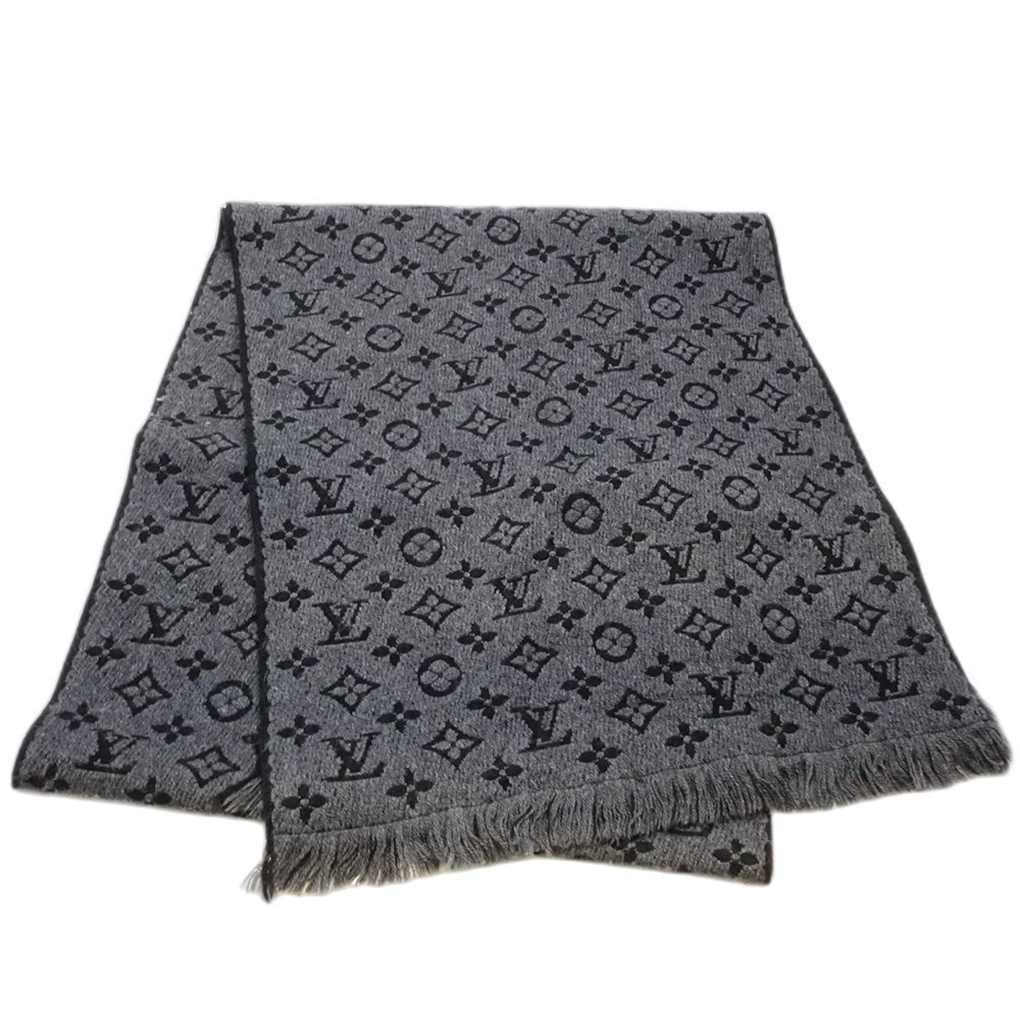 LOUIS VUITTON Louis Vuitton Scarf/Shawl M78526 Echarpe Monogram Classic Black/Grey Women’s 181769