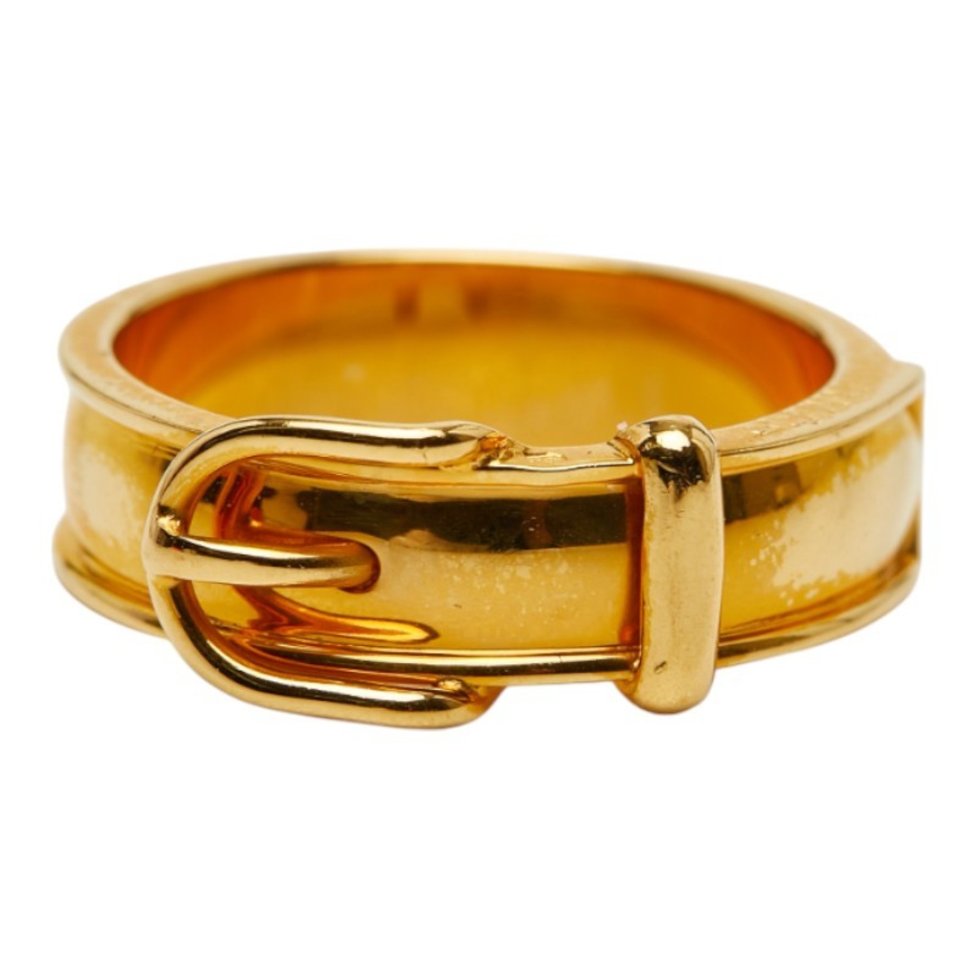 Hermes Santur Belt Motif Scarf Muffler Ring Gold Plated Women’s HERMES