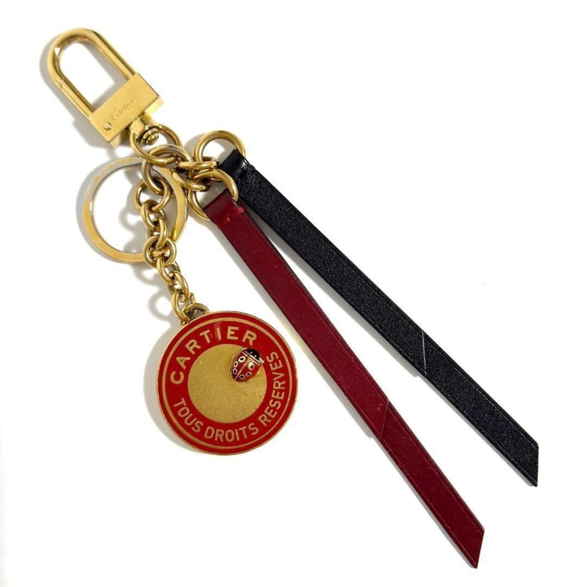 Cartier Diabolo Seal Key Ring Charm Holder