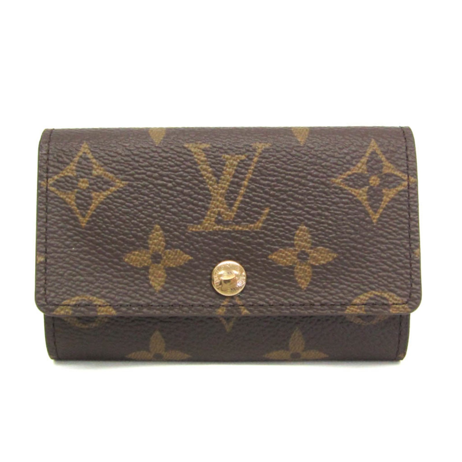 Louis Vuitton Monogram Key Holder 6 M62630 Men,Women Monogram Key Case Brown